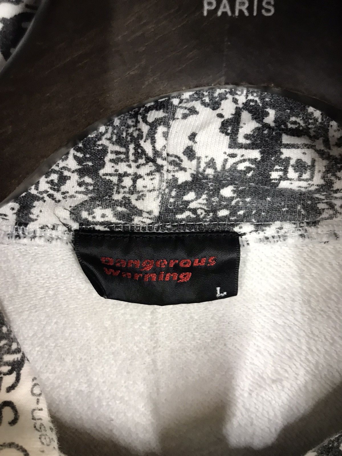 Japanese Brand × Seditionaries ‼️DANGEROUS WARNING PUNK BRAND FULLPRINTED HOODIE VERY RARE‼️ Size US L / EU 52-54 / 3 - 5 Thumbnail