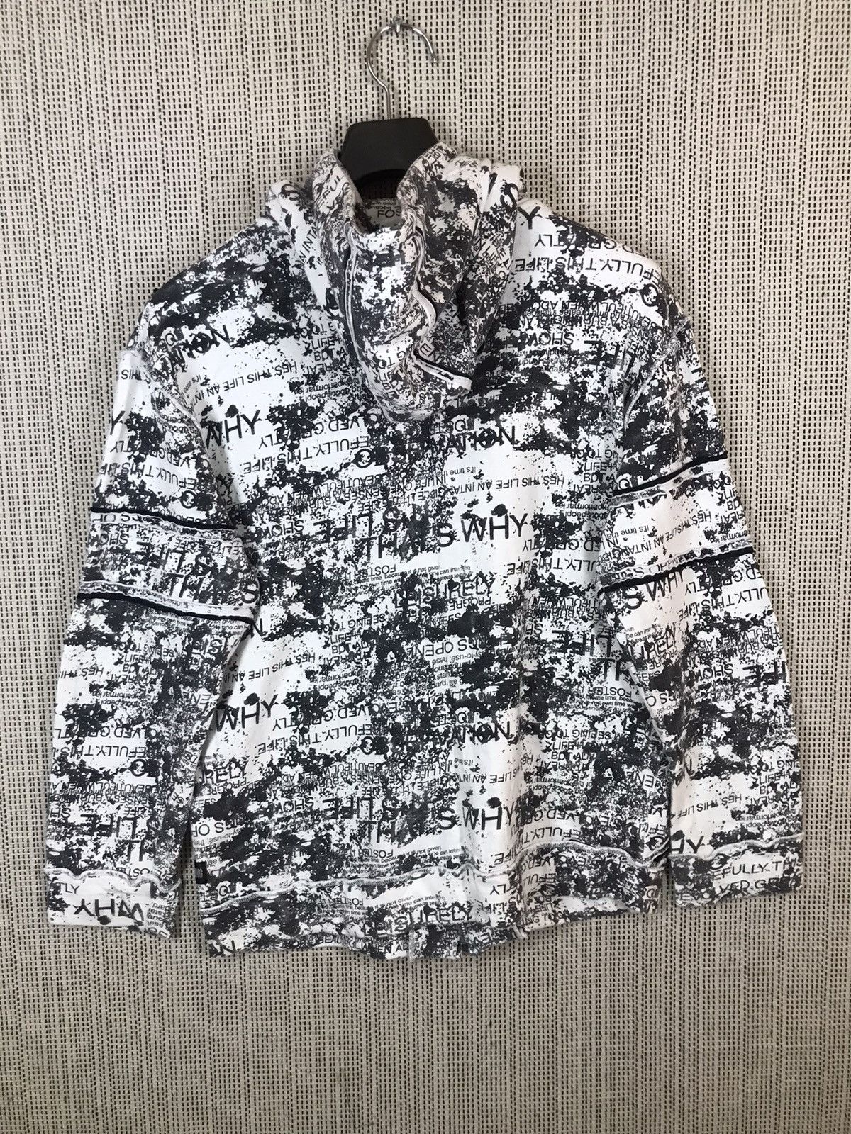 Japanese Brand × Seditionaries ‼️DANGEROUS WARNING PUNK BRAND FULLPRINTED HOODIE VERY RARE‼️ Size US L / EU 52-54 / 3 - 8 Thumbnail