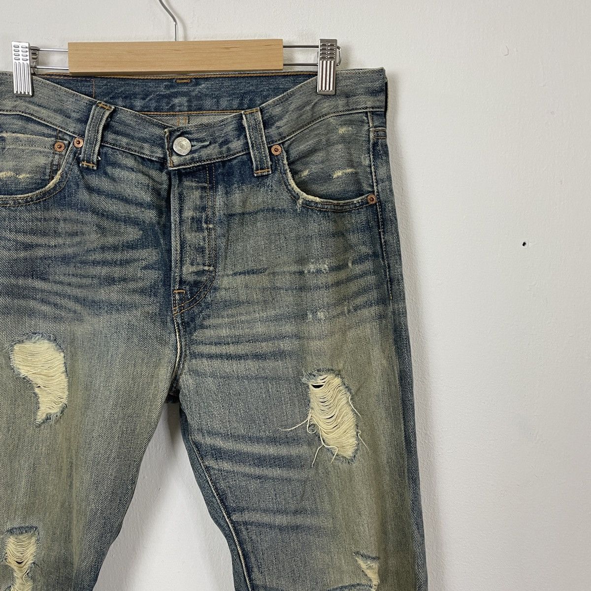 Levi's ❌Pick❌Vintage Levis 501 Distressed Denim Jeans Size US 31 - 2 Thumbnail