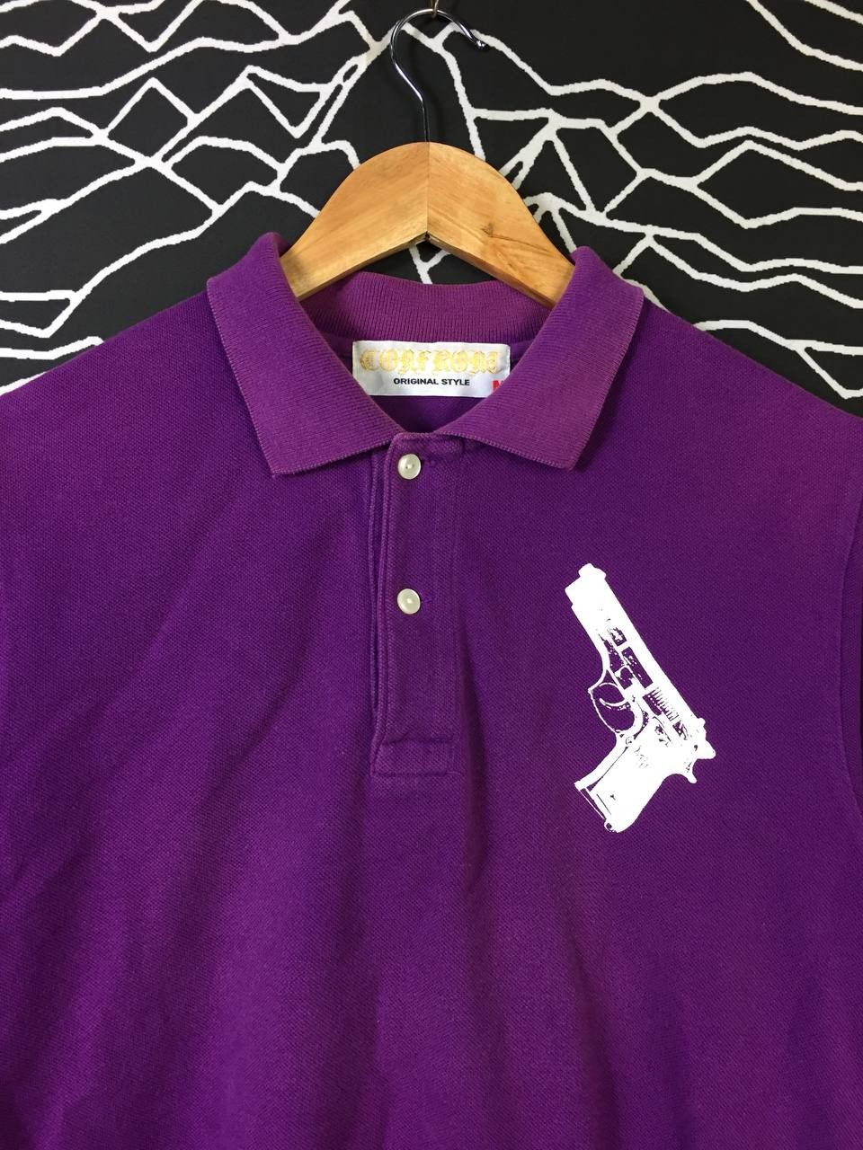 Vintage CONFRONT Original Style Gun Graphic Polo Tee Size US M / EU 48-50 / 2 - 4 Thumbnail