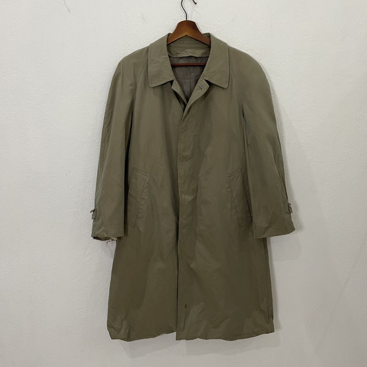 Yves Saint Laurent Vintage Yves Saint Laurent Distressed Trench Coat Size US M / EU 48-50 / 2 - 1 Thumbnail