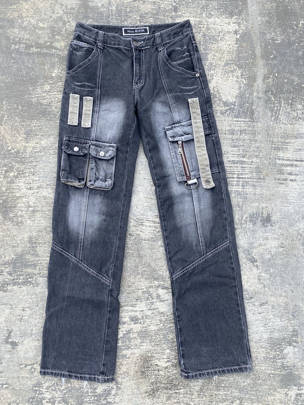 VINTAGE UNBRANDED JAPAN PUNK RAVE BONDAGE GORPCORE CARGO