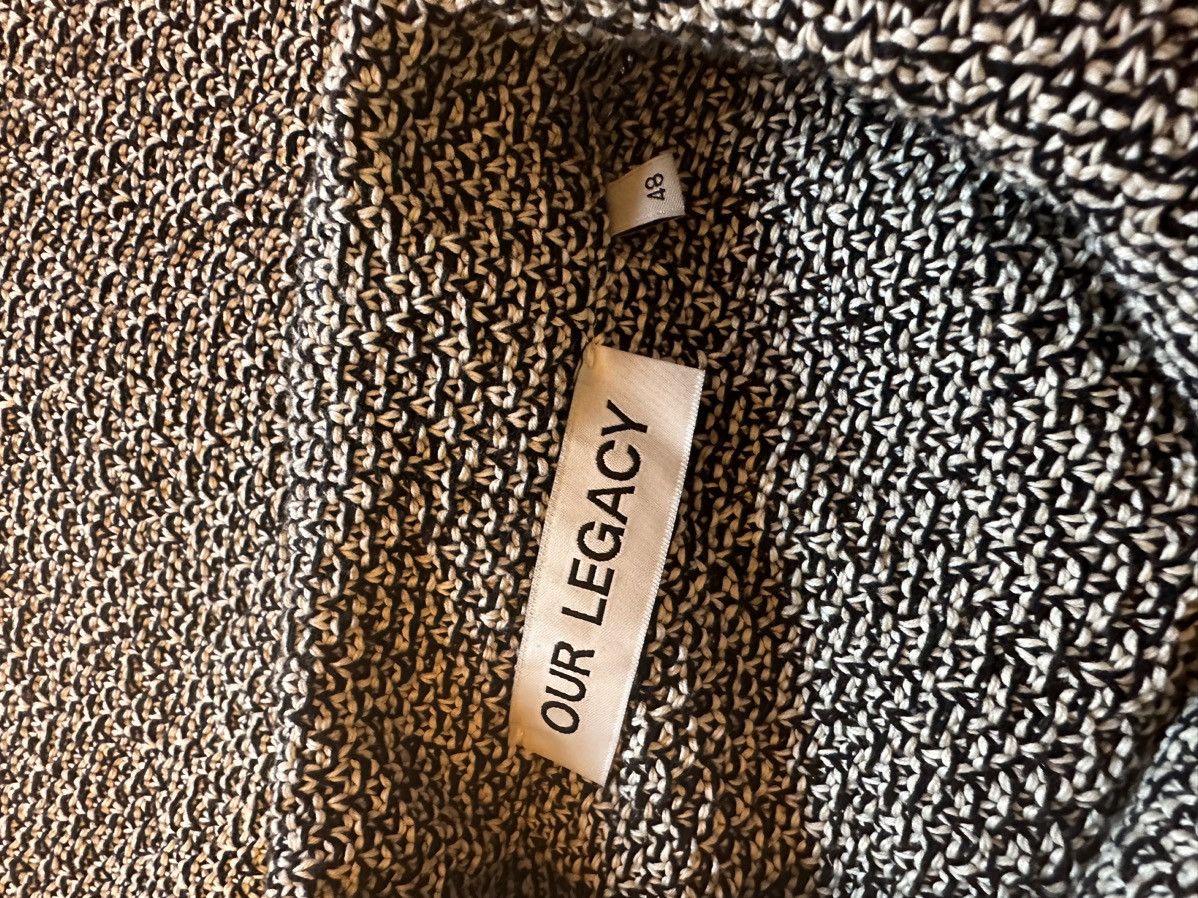 Our Legacy Our Legacy Retreat Shirt in Black/White Crochet