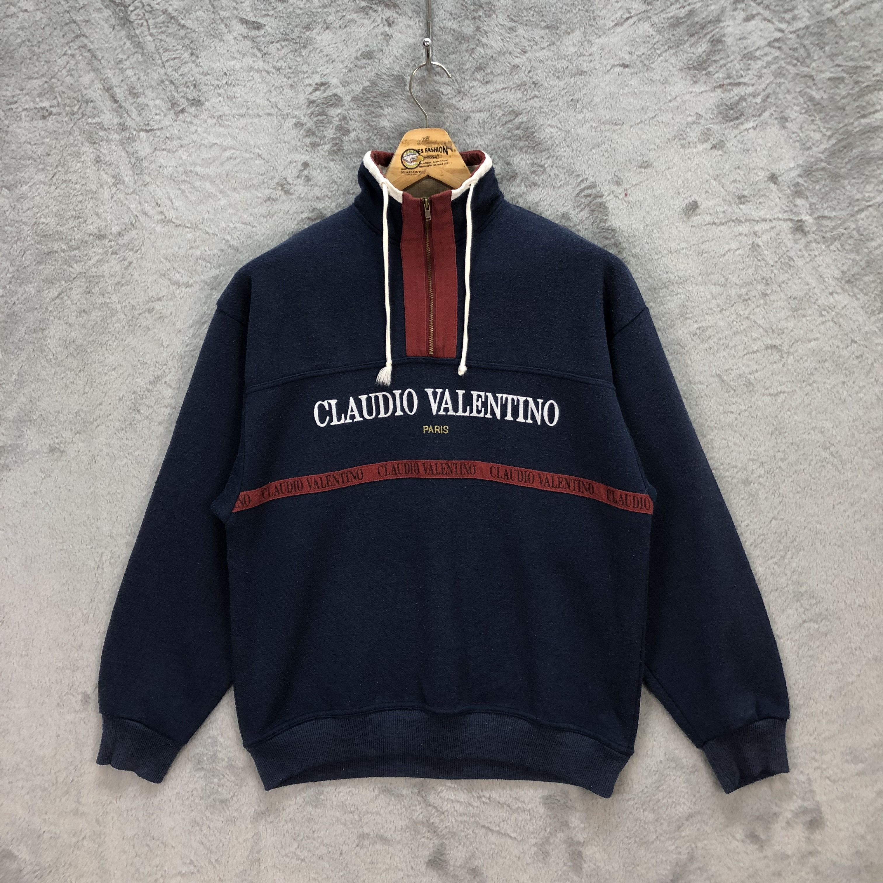 Valentino Claudio Valentino Half Zip Turtle Neck Sweatshirts #5798-207 Size US L / EU 52-54 / 3 - 1 Thumbnail