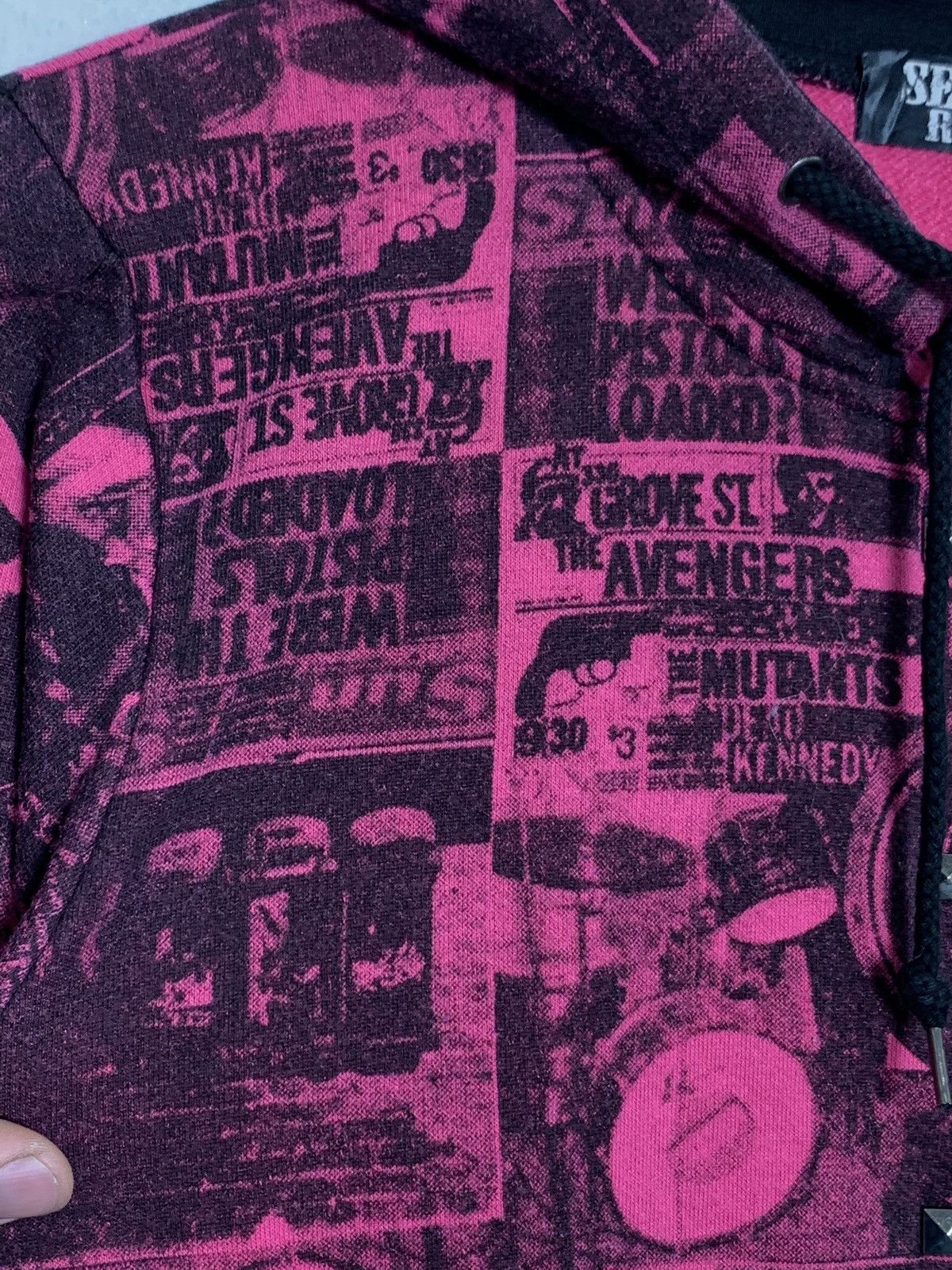 Japanese Brand Sex Pot Revenge Punk Seditionaries Studed Hoodies Size US M / EU 48-50 / 2 - 4 Thumbnail