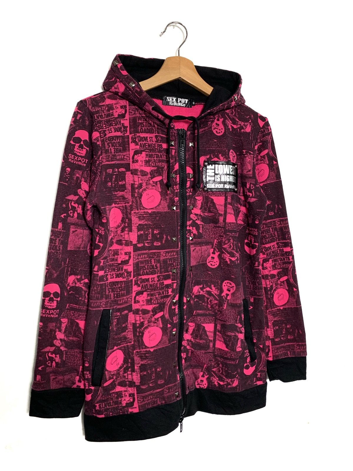 Japanese Brand Sex Pot Revenge Punk Seditionaries Studed Hoodies Size US M / EU 48-50 / 2 - 2 Thumbnail