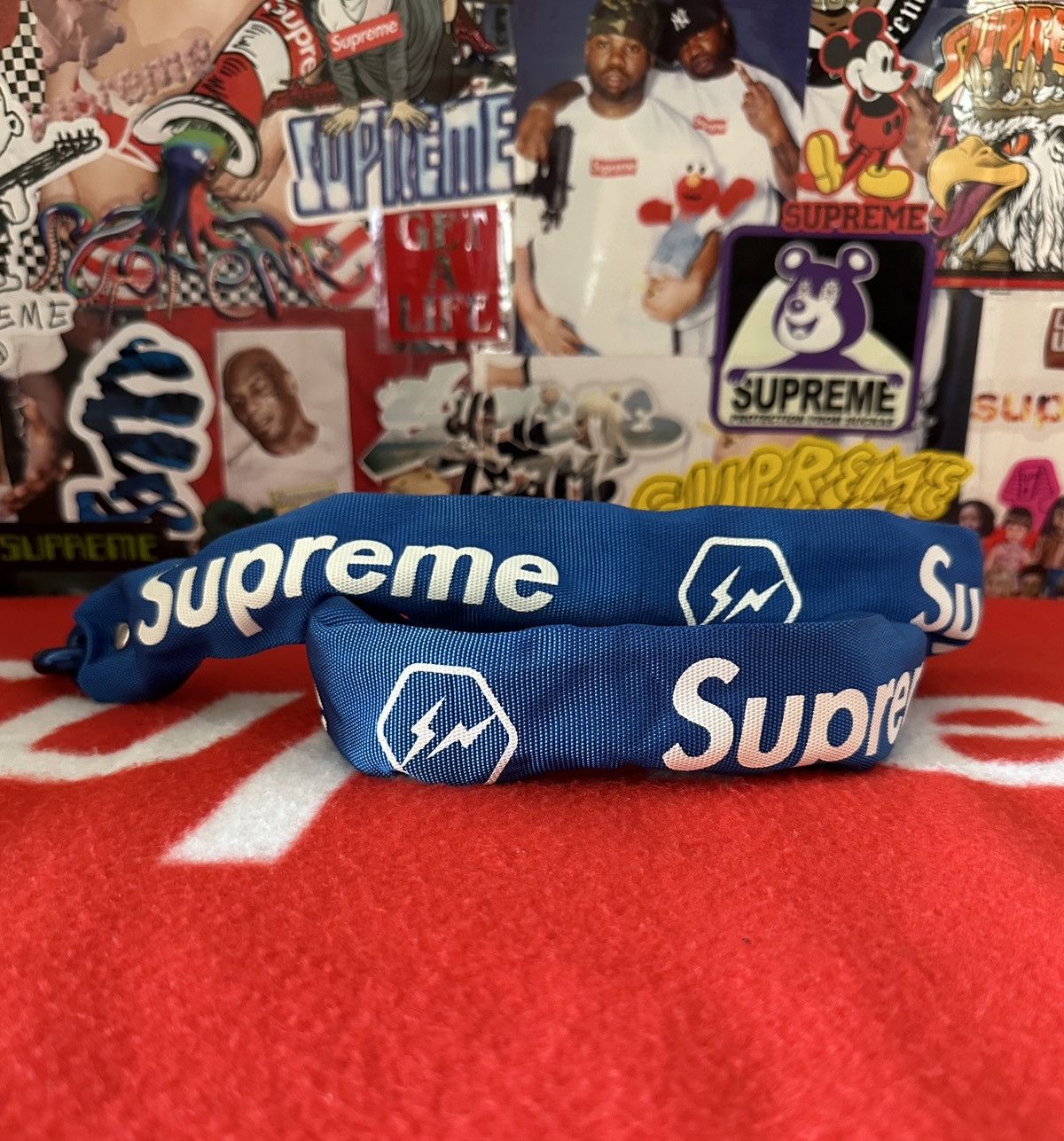 Supreme 2007 Supreme Fragment Bike Chain Blue NEW Lock Box Logo OG