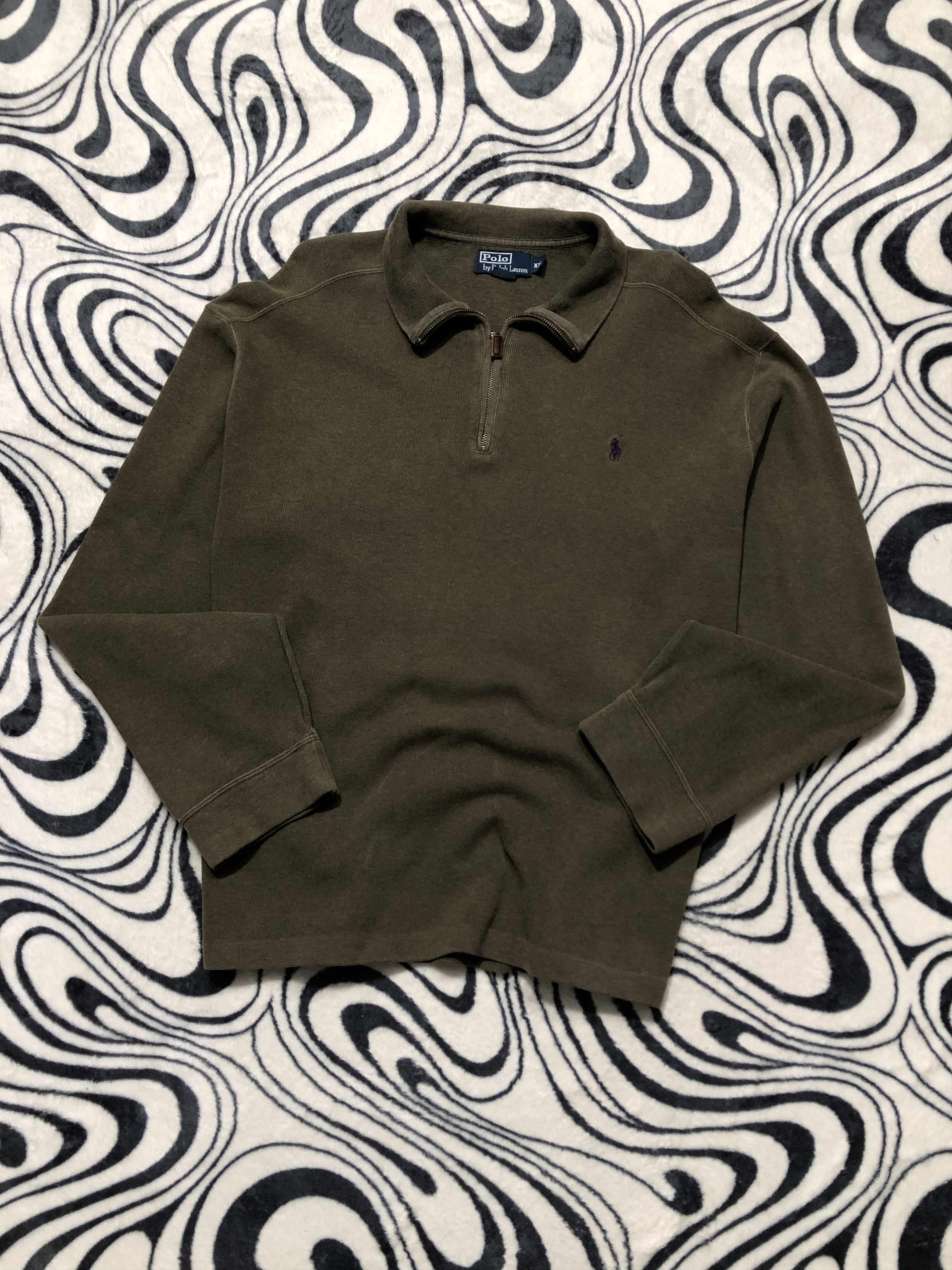 Polo Ralph Lauren Polo Ralph Lauren Vintage Mens 1\4 Zip Sweatshirt Size US XXL / EU 58 / 5 - 1 Thumbnail