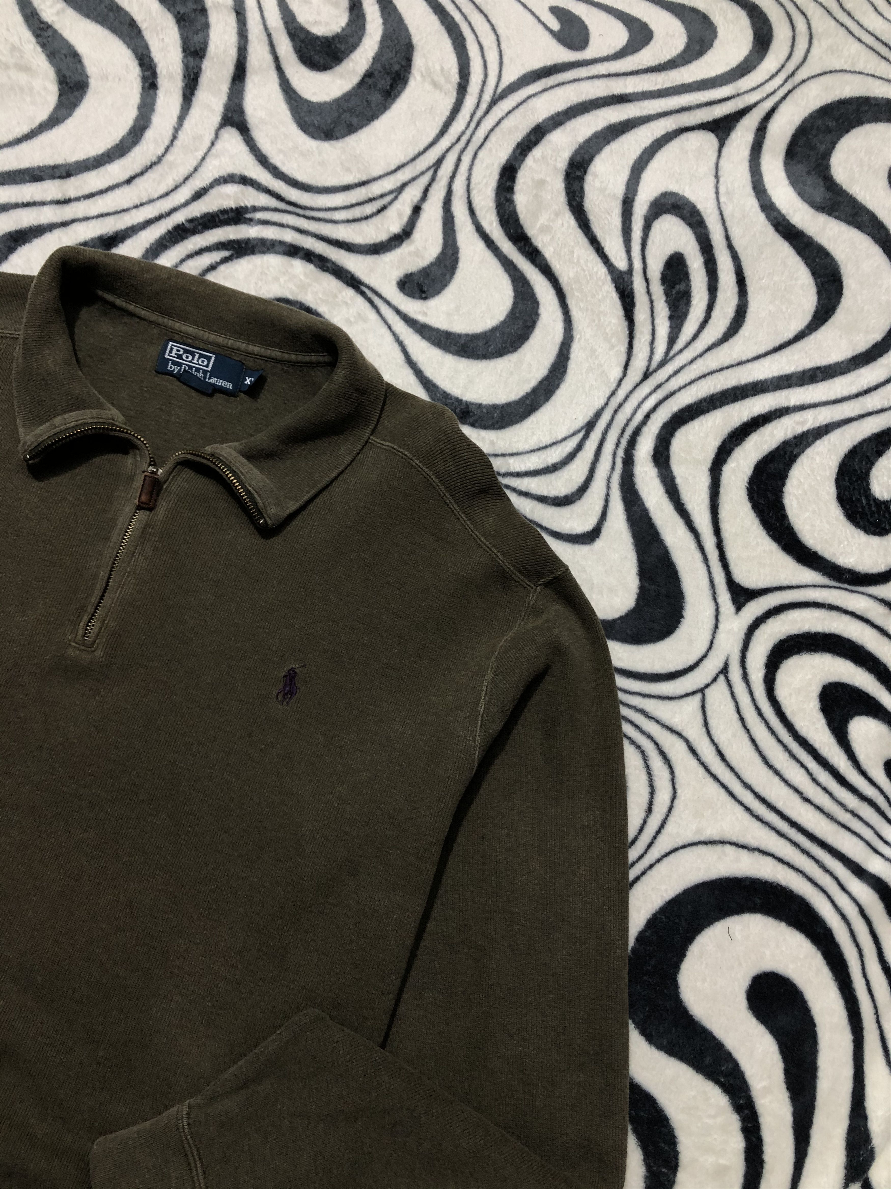 Polo Ralph Lauren Polo Ralph Lauren Vintage Mens 1\4 Zip Sweatshirt Size US XXL / EU 58 / 5 - 2 Thumbnail