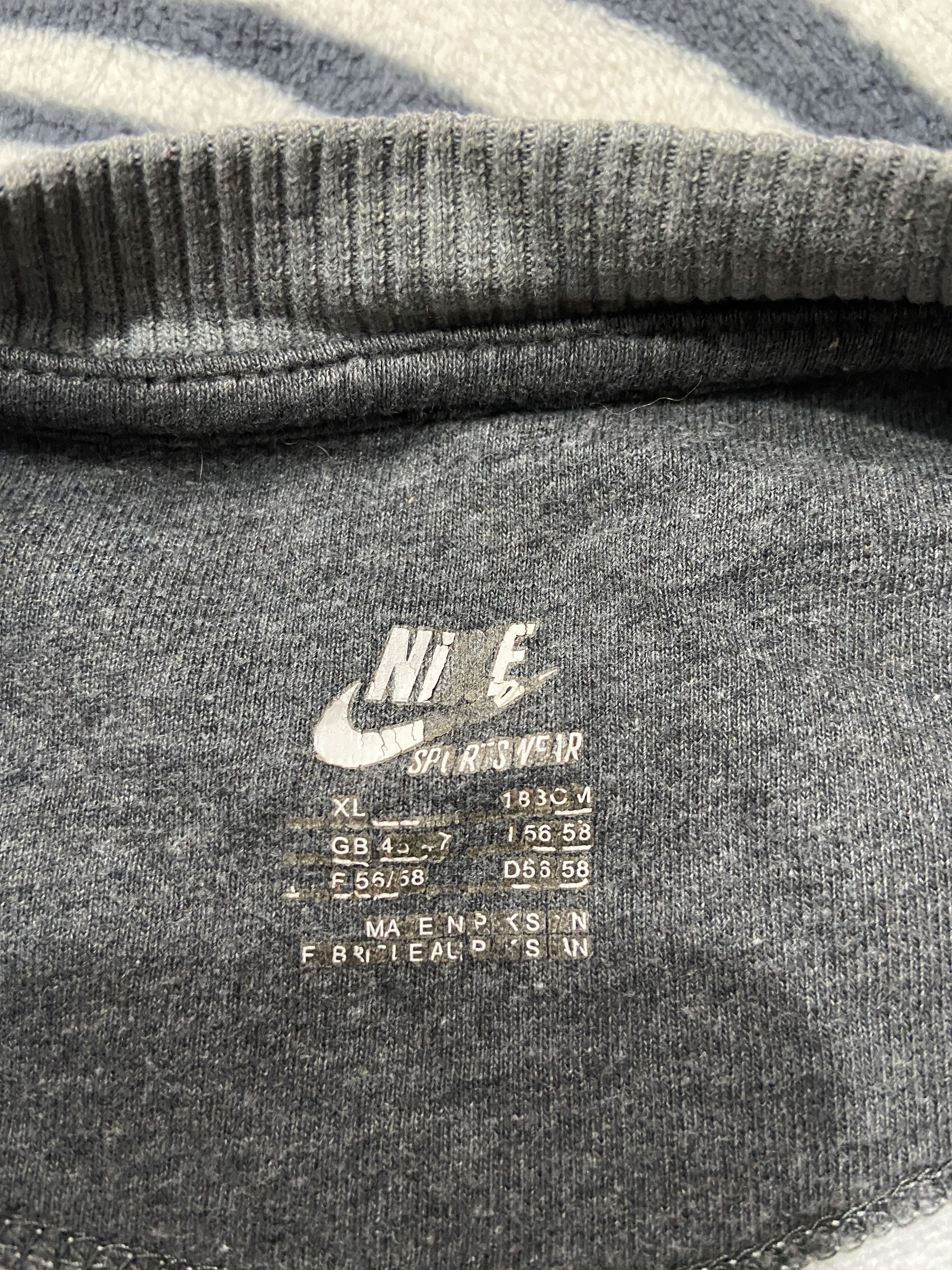 Nike Nike Vintage Mens Sweatshirt Swoosh Y2K Size US XXL / EU 58 / 5 - 4 Thumbnail