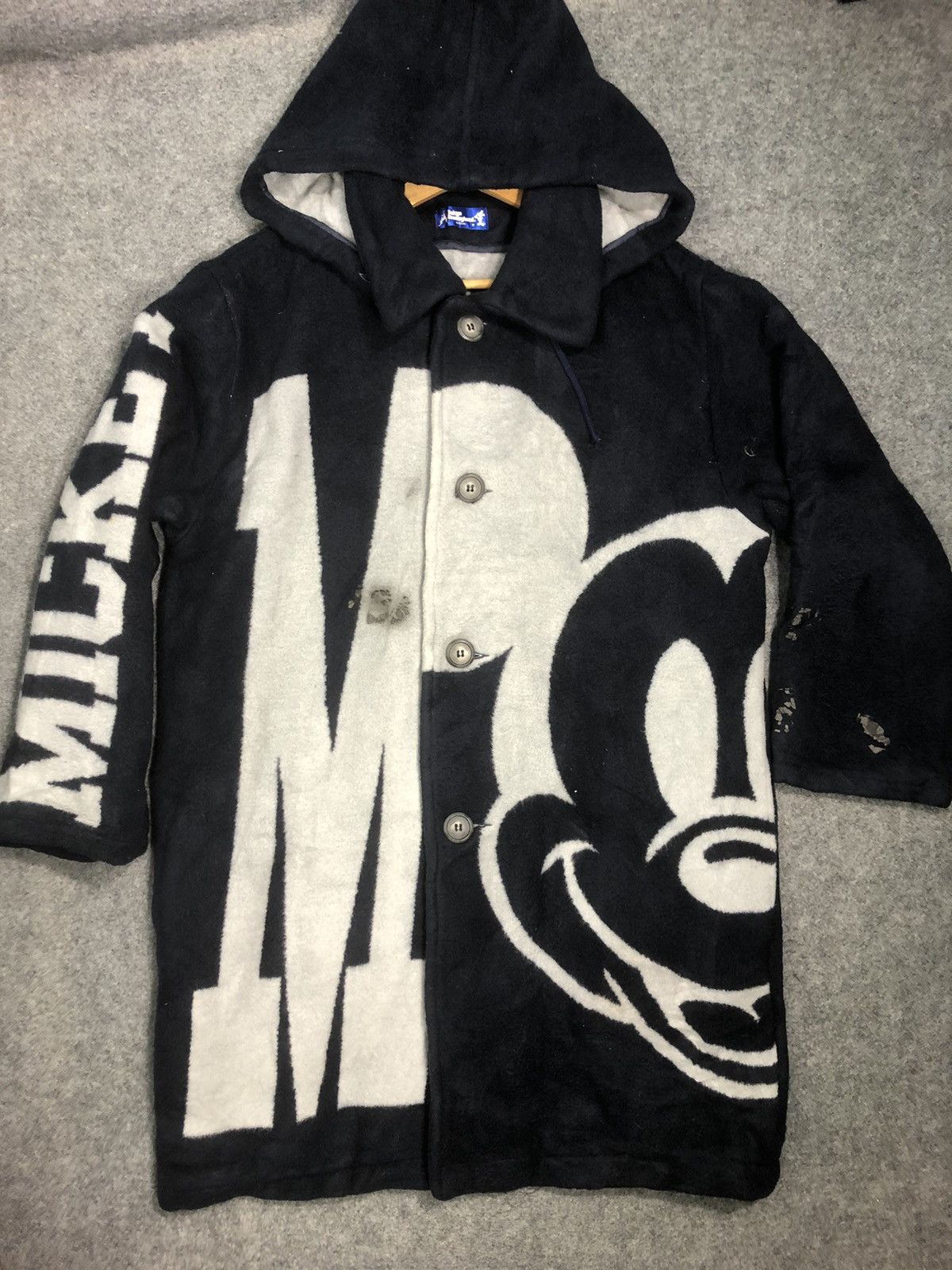 Disney Rare🔥Vtg Disney Mickey Mouse Fleece Long Jacket Size US M / EU 48-50 / 2 - 4 Thumbnail