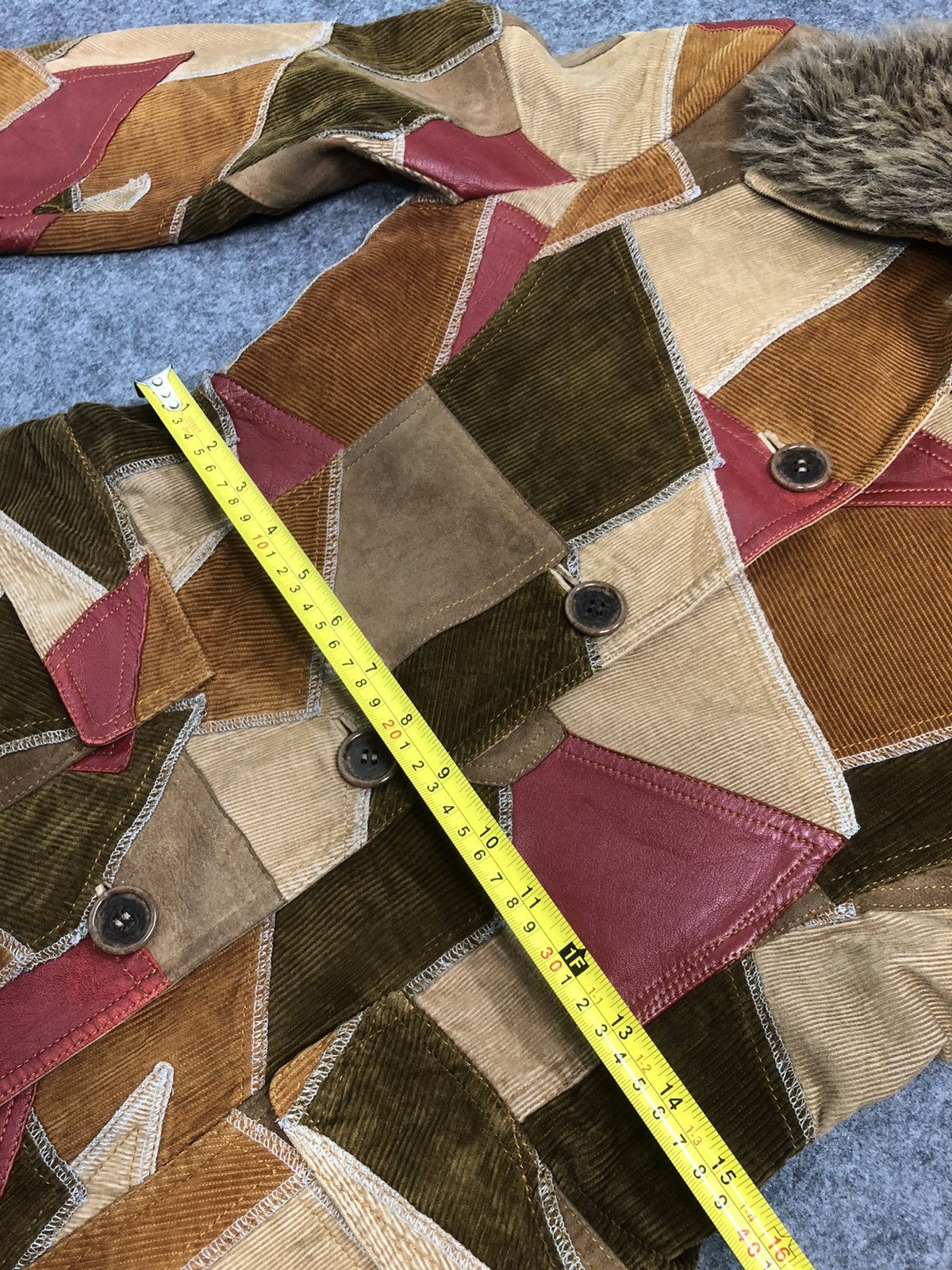 Japanese Brand Rarest🔥Patrick Cox Wannabe Patchwork Corduroy Leather Jacket Size US S / EU 44-46 / 1 - 11 Thumbnail