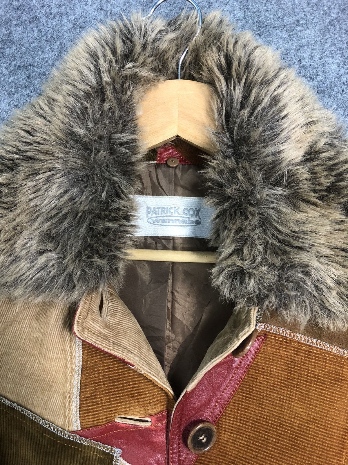 Japanese Brand Rarest🔥Patrick Cox Wannabe Patchwork Corduroy Leather Jacket Size US S / EU 44-46 / 1 - 6 Thumbnail