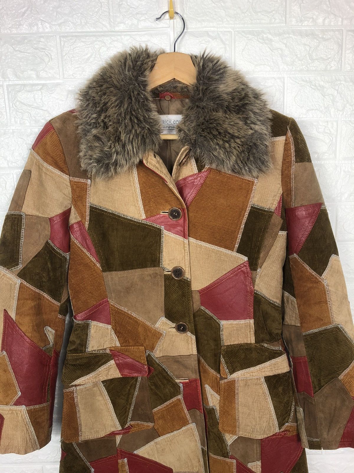 Japanese Brand Rarest🔥Patrick Cox Wannabe Patchwork Corduroy Leather Jacket Size US S / EU 44-46 / 1 - 3 Thumbnail