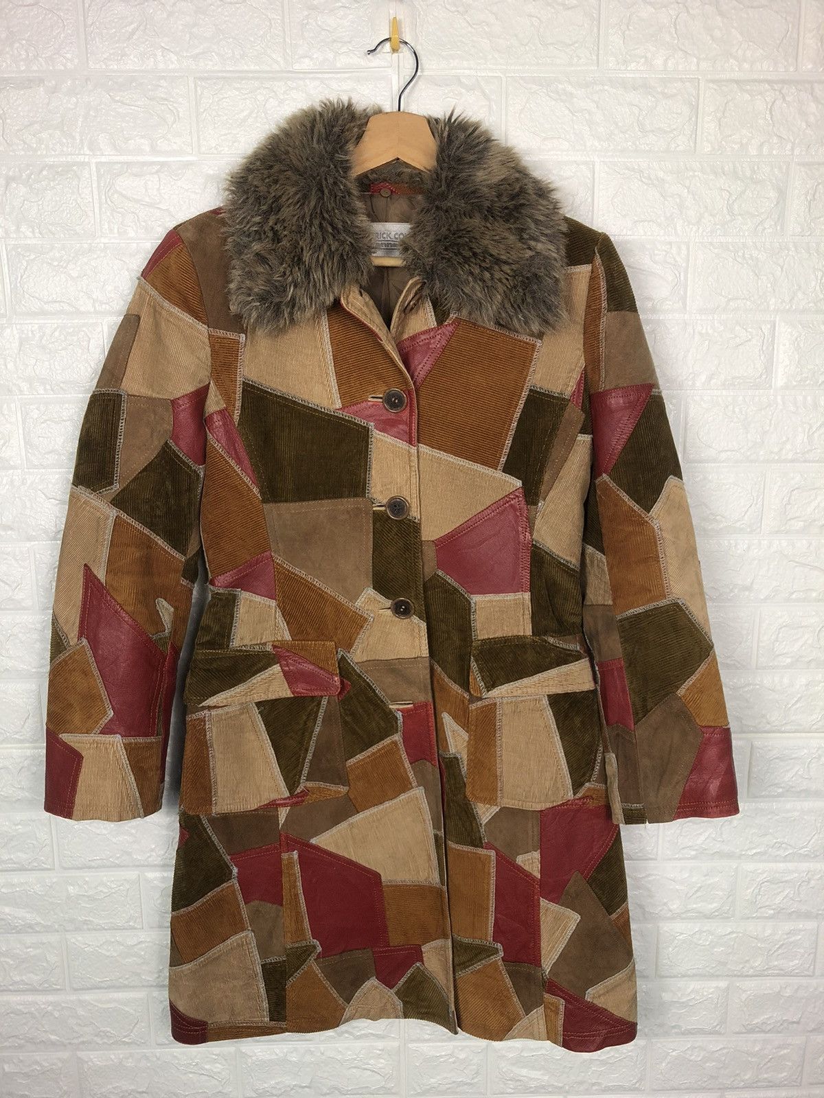 Last Drop🔥Vintage Patchwork Patrick Cox Corduroy&Leather