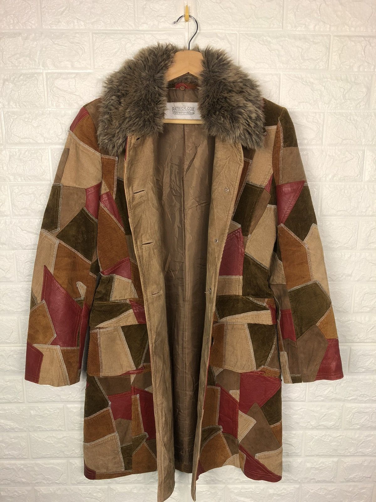 Japanese Brand Rarest🔥Patrick Cox Wannabe Patchwork Corduroy Leather Jacket Size US S / EU 44-46 / 1 - 5 Thumbnail