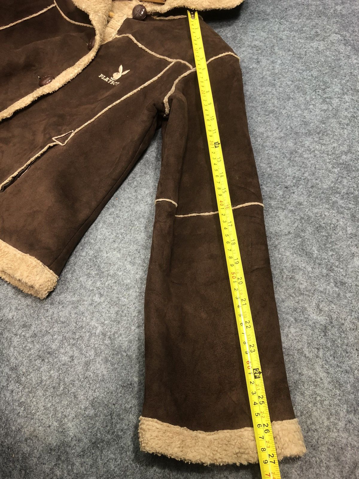 Playboy Last Drop🔥Rare🔥Vintage 80s PLAYBOY Sheepskin Leather Jacket Size US S / EU 44-46 / 1 - 13 Thumbnail