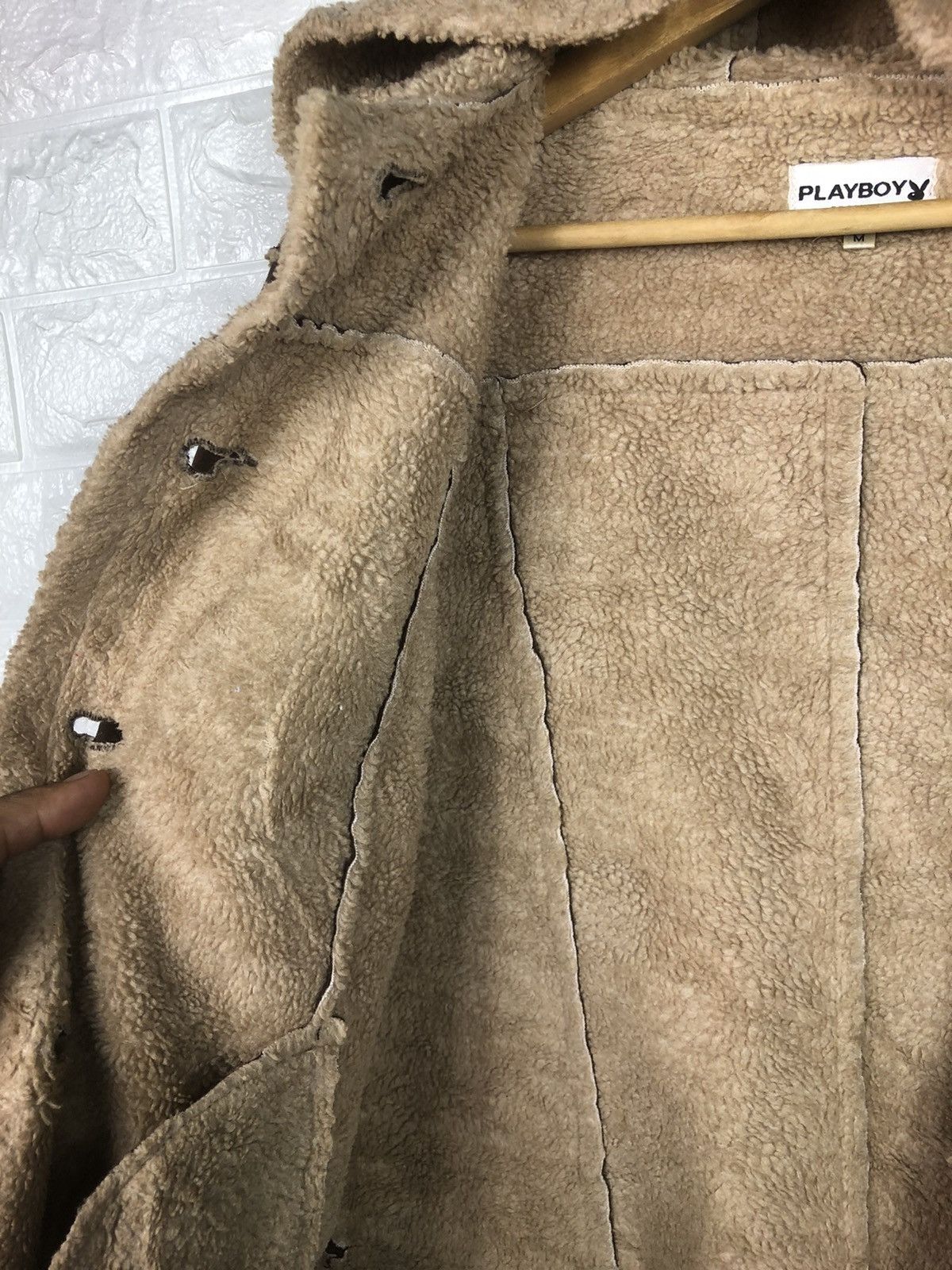 Playboy Last Drop🔥Rare🔥Vintage 80s PLAYBOY Sheepskin Leather Jacket Size US S / EU 44-46 / 1 - 7 Thumbnail