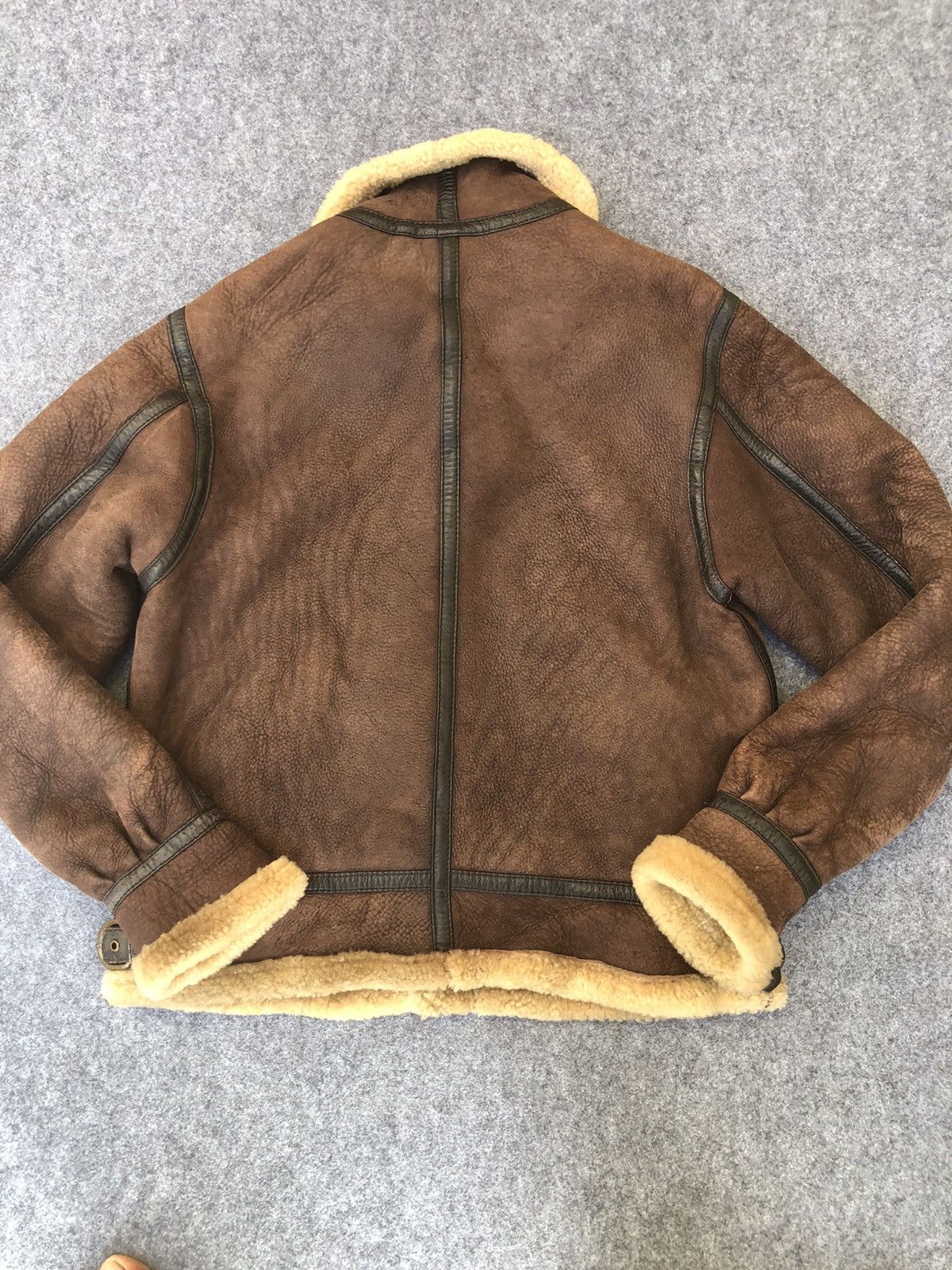 Other Rarest🔥Vtg B3 PAPARINO Bomber Sheepskin Leather Jacket Size US M / EU 48-50 / 2 - 8 Thumbnail