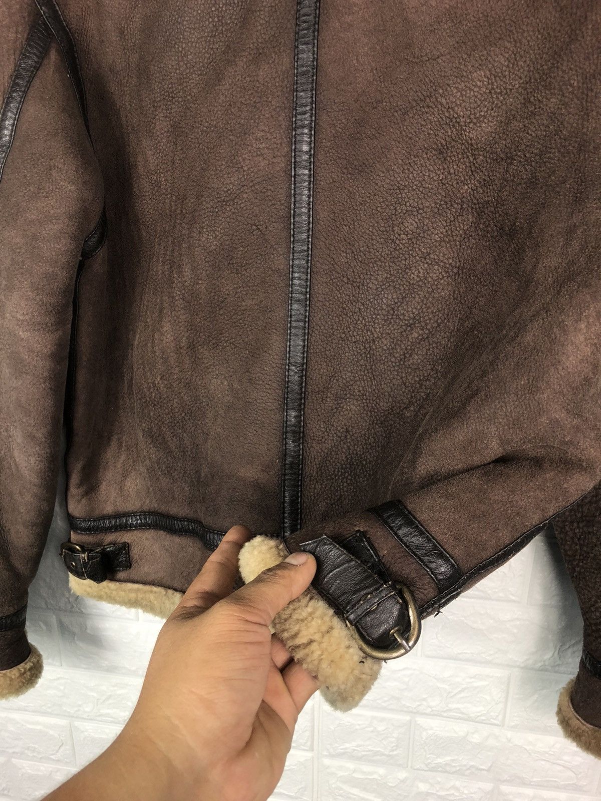 Other Rarest🔥Vtg B3 PAPARINO Bomber Sheepskin Leather Jacket Size US M / EU 48-50 / 2 - 6 Thumbnail