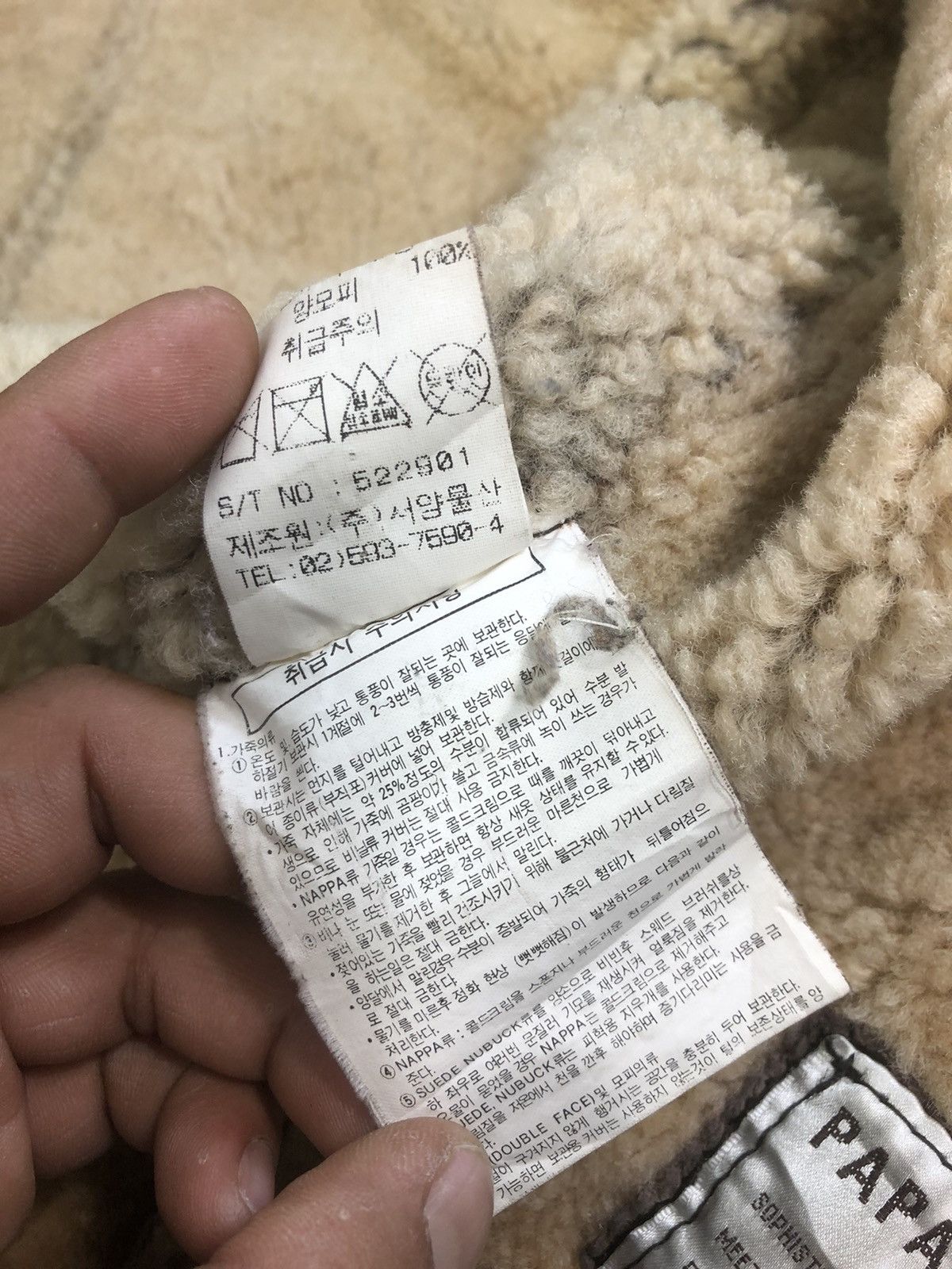 Other Rarest🔥Vtg B3 PAPARINO Bomber Sheepskin Leather Jacket Size US M / EU 48-50 / 2 - 12 Thumbnail