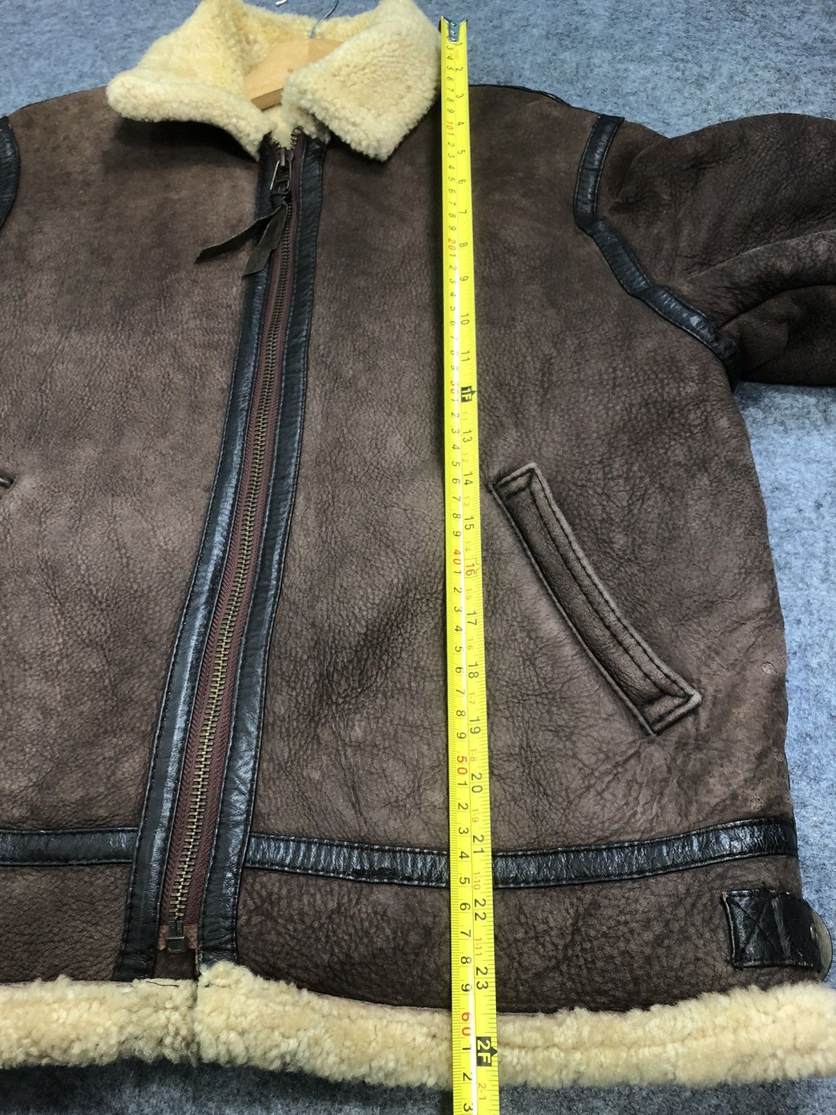 Other Rarest🔥Vtg B3 PAPARINO Bomber Sheepskin Leather Jacket Size US M / EU 48-50 / 2 - 14 Thumbnail