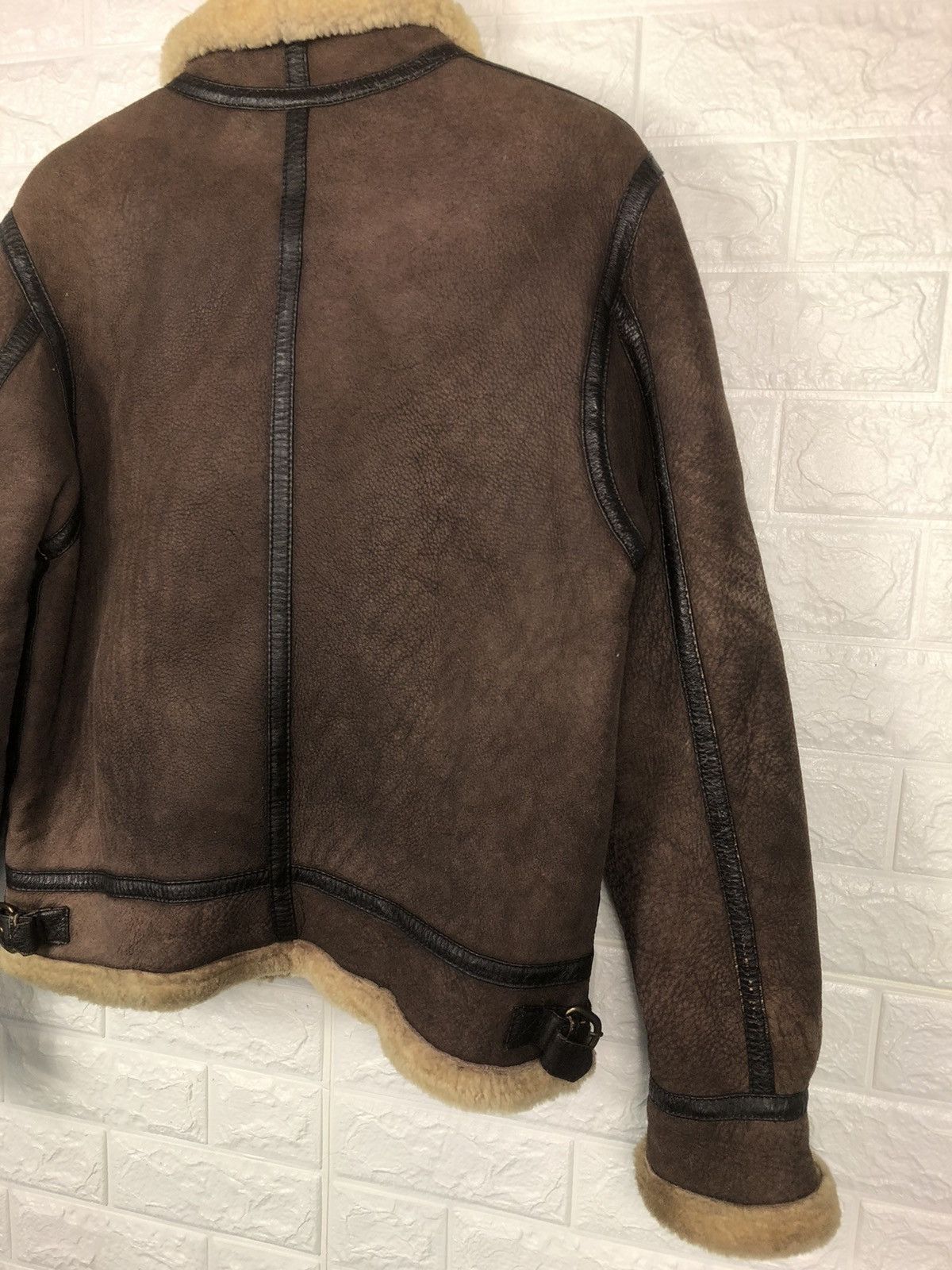 Other Rarest🔥Vtg B3 PAPARINO Bomber Sheepskin Leather Jacket Size US M / EU 48-50 / 2 - 5 Thumbnail