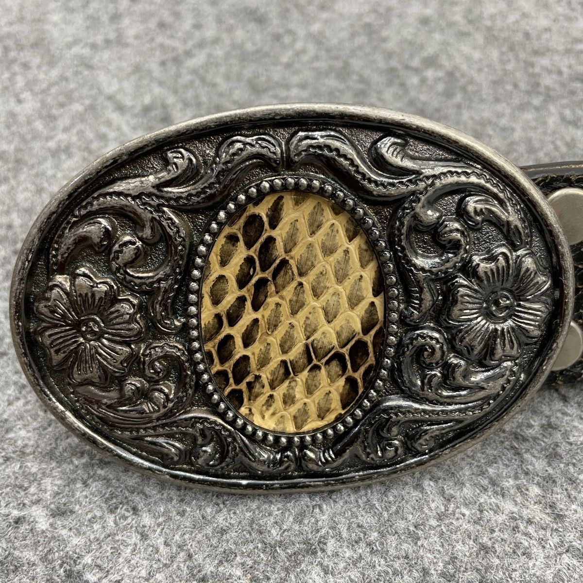 Vintage Vintage Belt Snake Skin Size 34 - 2 Thumbnail