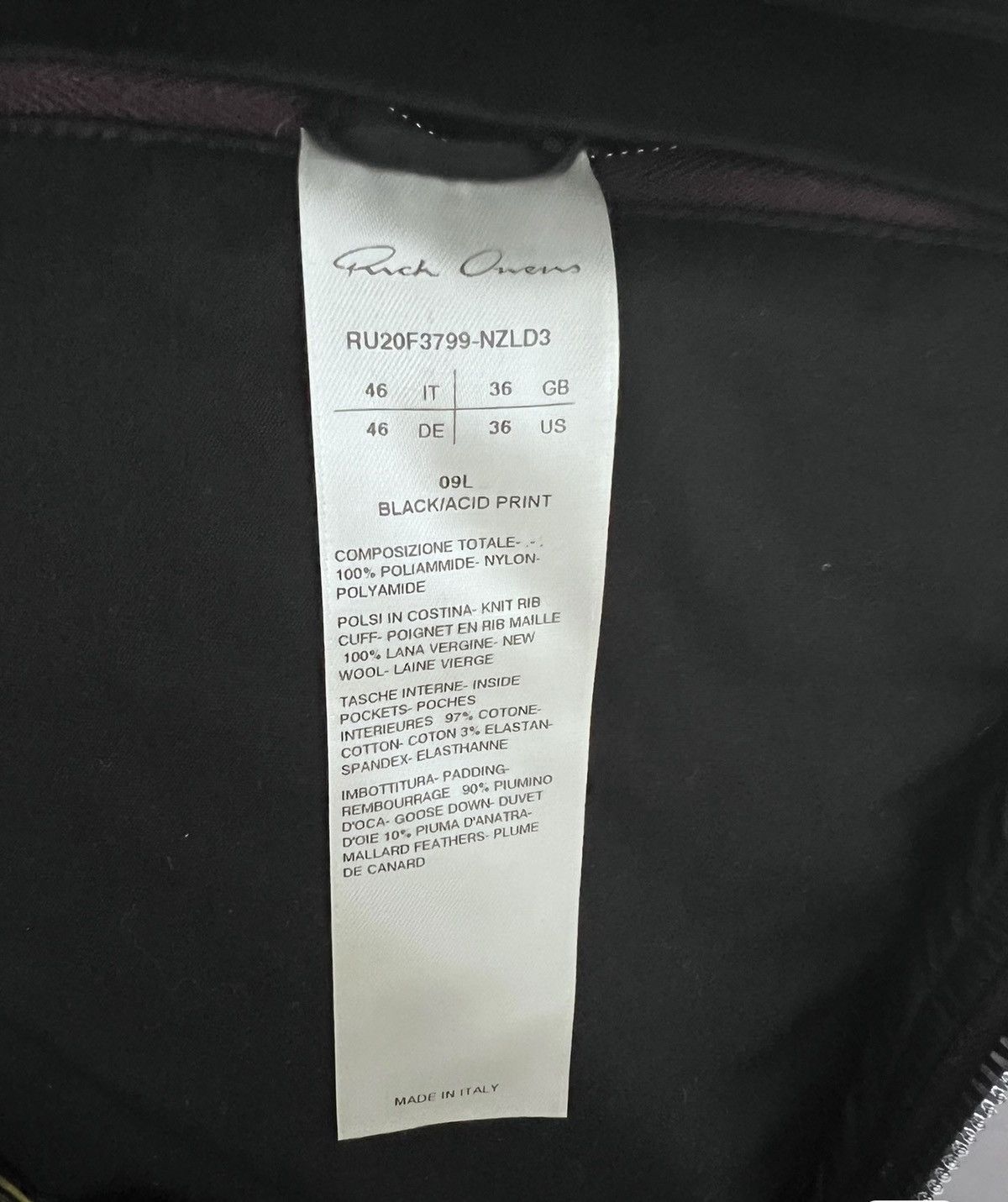 Rick Owens Rick Owens ro limited leather pocket goose down jacket Size US M / EU 48-50 / 2 - 6 Thumbnail