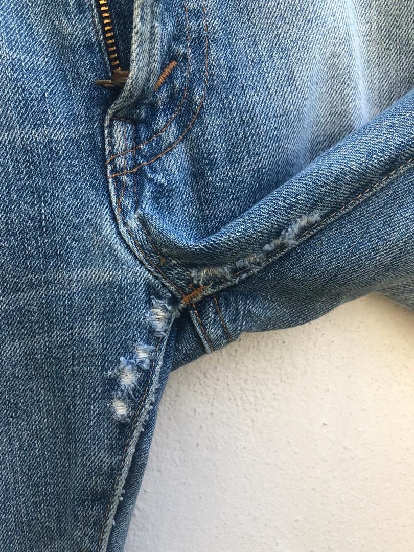 Levi's Vintage Clothing Vintage LVC Capital E Distressed Selvedge Size US 30 / EU 46 - 7 Thumbnail