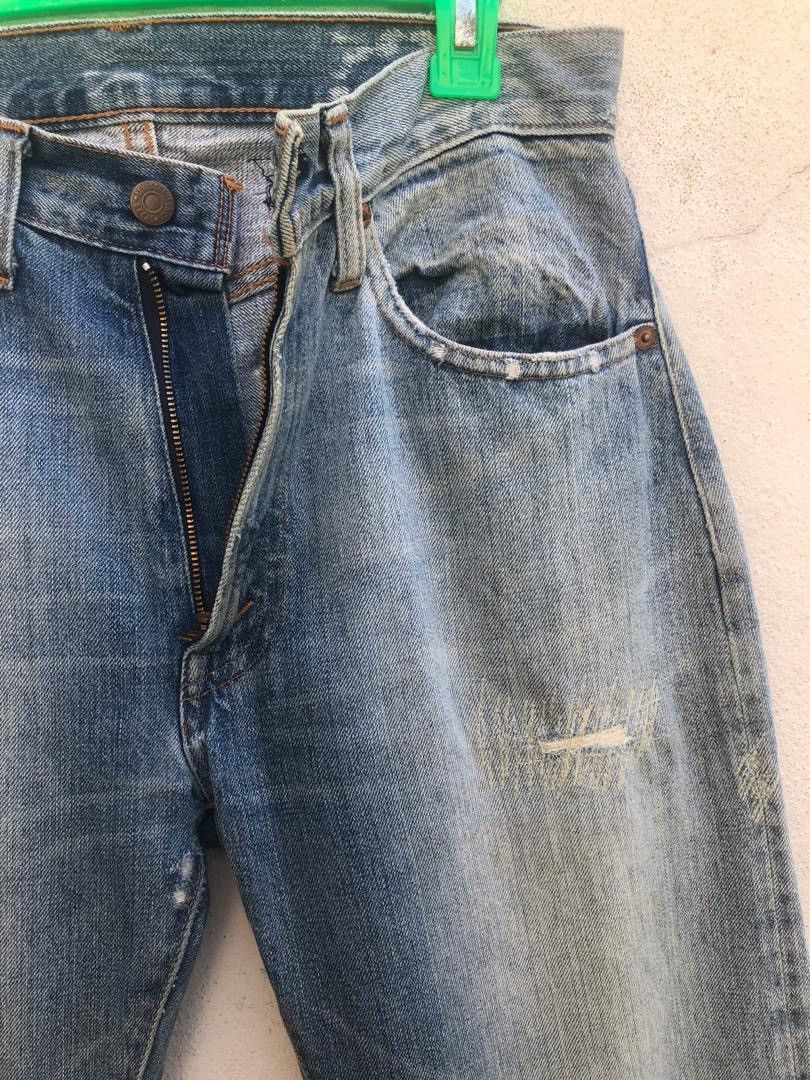 Levi's Vintage Clothing Vintage LVC Capital E Distressed Selvedge Size US 30 / EU 46 - 6 Thumbnail
