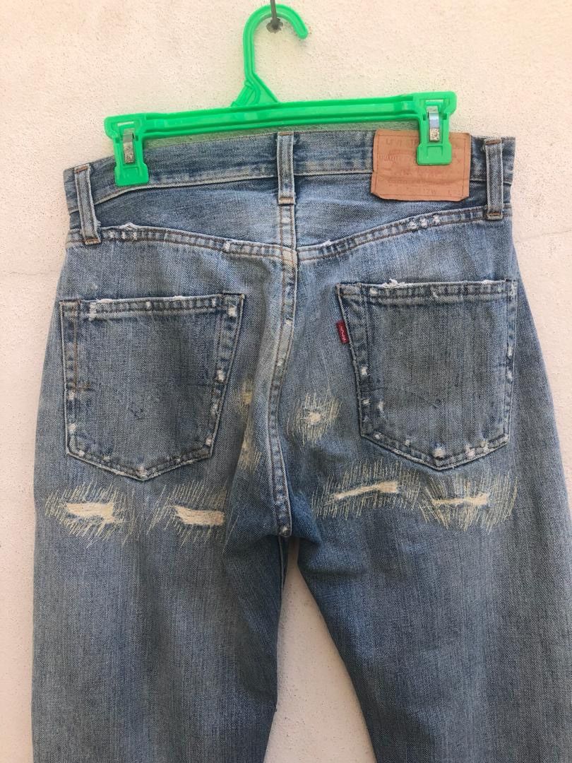 Levi's Vintage Clothing Vintage LVC Capital E Distressed Selvedge Size US 30 / EU 46 - 11 Thumbnail