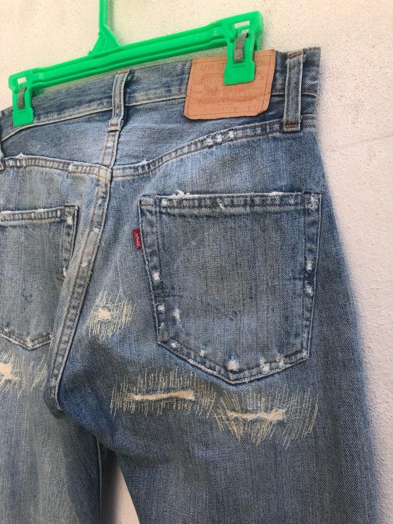 Levi's Vintage Clothing Vintage LVC Capital E Distressed Selvedge Size US 30 / EU 46 - 13 Thumbnail