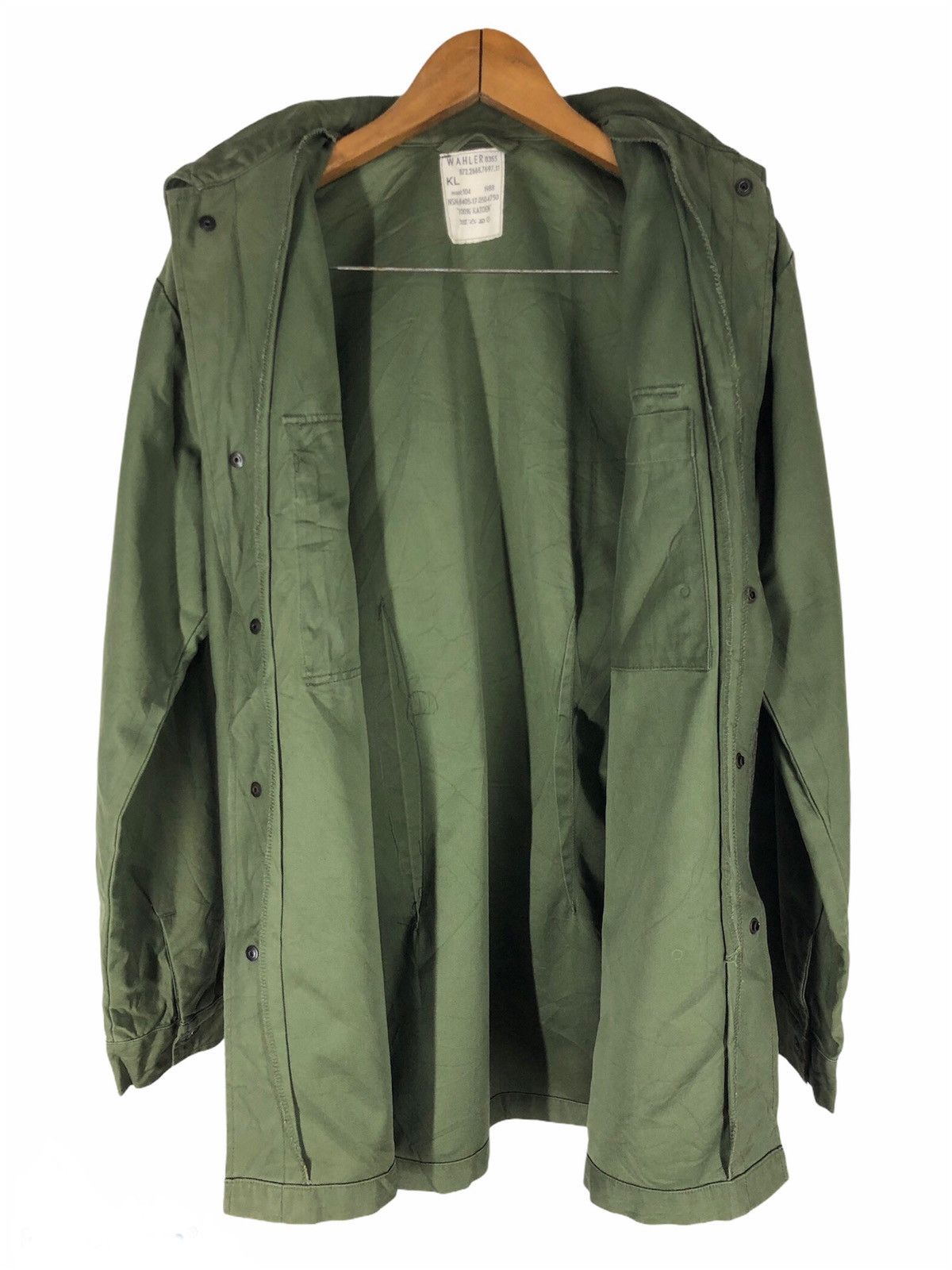 Other KL WAHLER Green Jacket Military 8355 Diagonal Pockets 1988 Size US M / EU 48-50 / 2 - 6 Thumbnail