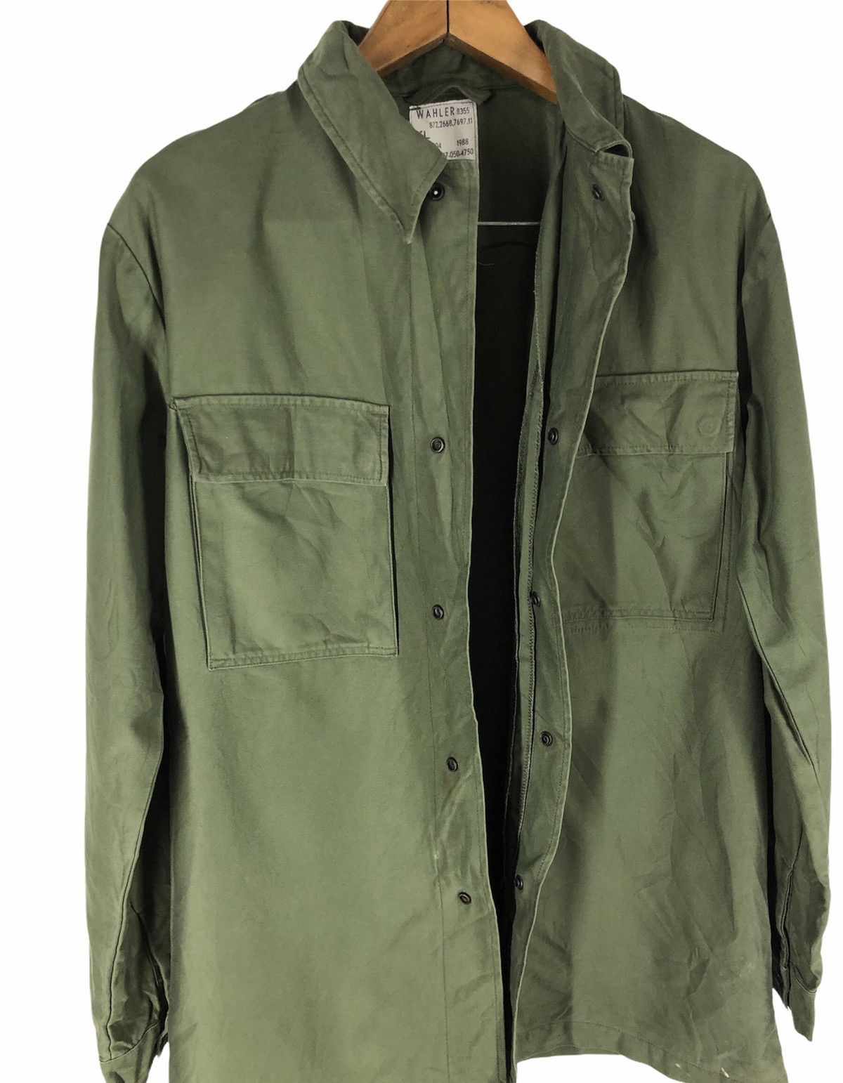 Other KL WAHLER Green Jacket Military 8355 Diagonal Pockets 1988 Size US M / EU 48-50 / 2 - 4 Thumbnail