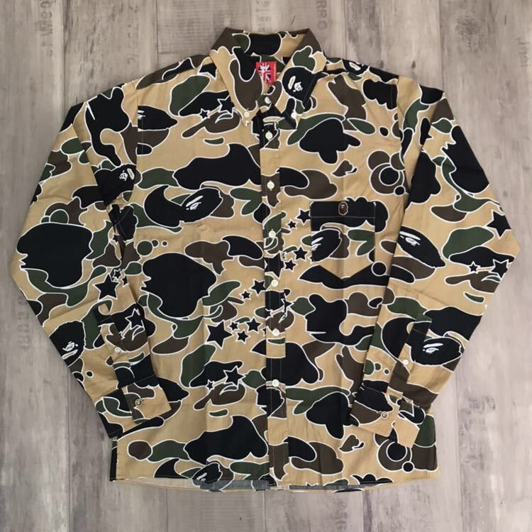 image of Bape Sta Camo Long Sleeve Shirt Psyche in Bape Camo, Men's (Size Small)