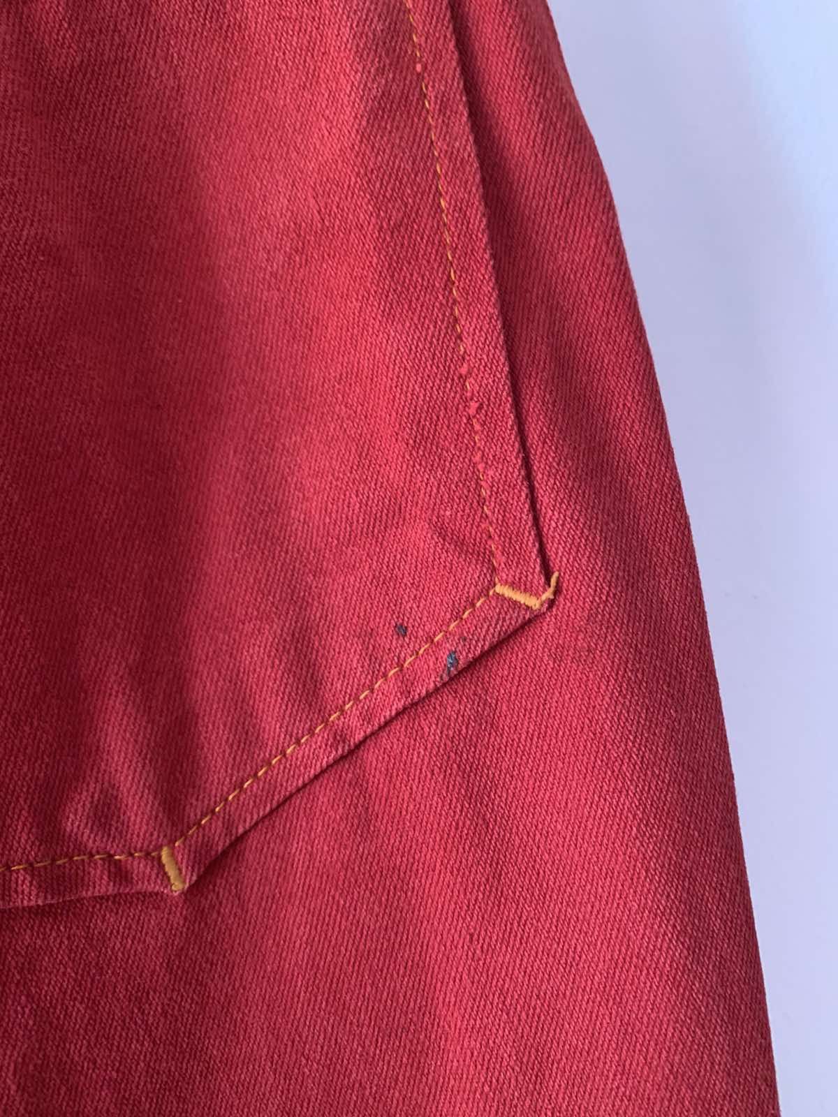 Jean Paul Gaultier 🔥 Jean Paul Gaultier Red Cotton Jeans Size US 33 - 7 Thumbnail