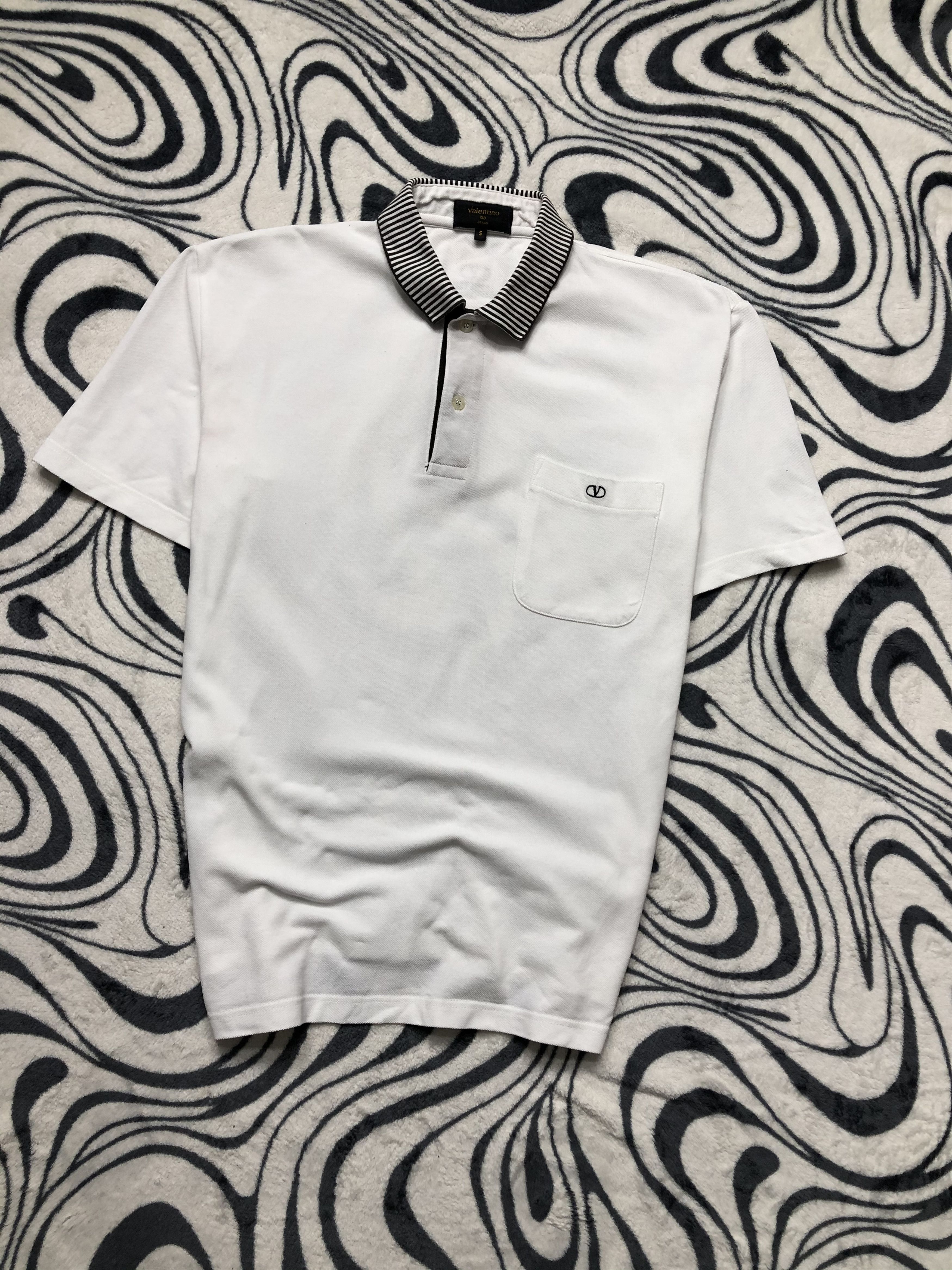 Valentino × Vintage Valentino Jeans Vintage Mens Polo Shirt Size US M / EU 48-50 / 2 - 1 Thumbnail