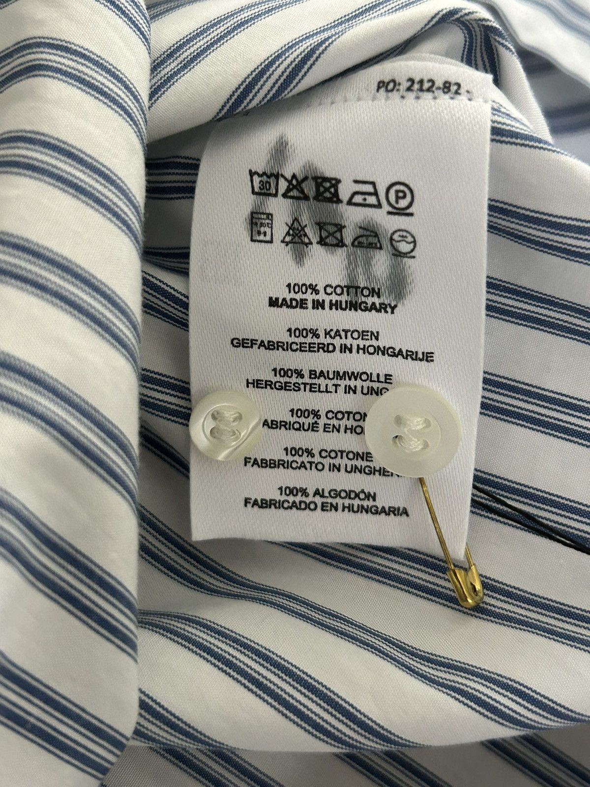 Dries Van Noten New Dries Van Noten Striped Button Up Shirt Size Size 44 Size US S / EU 44-46 / 1 - 6 Thumbnail