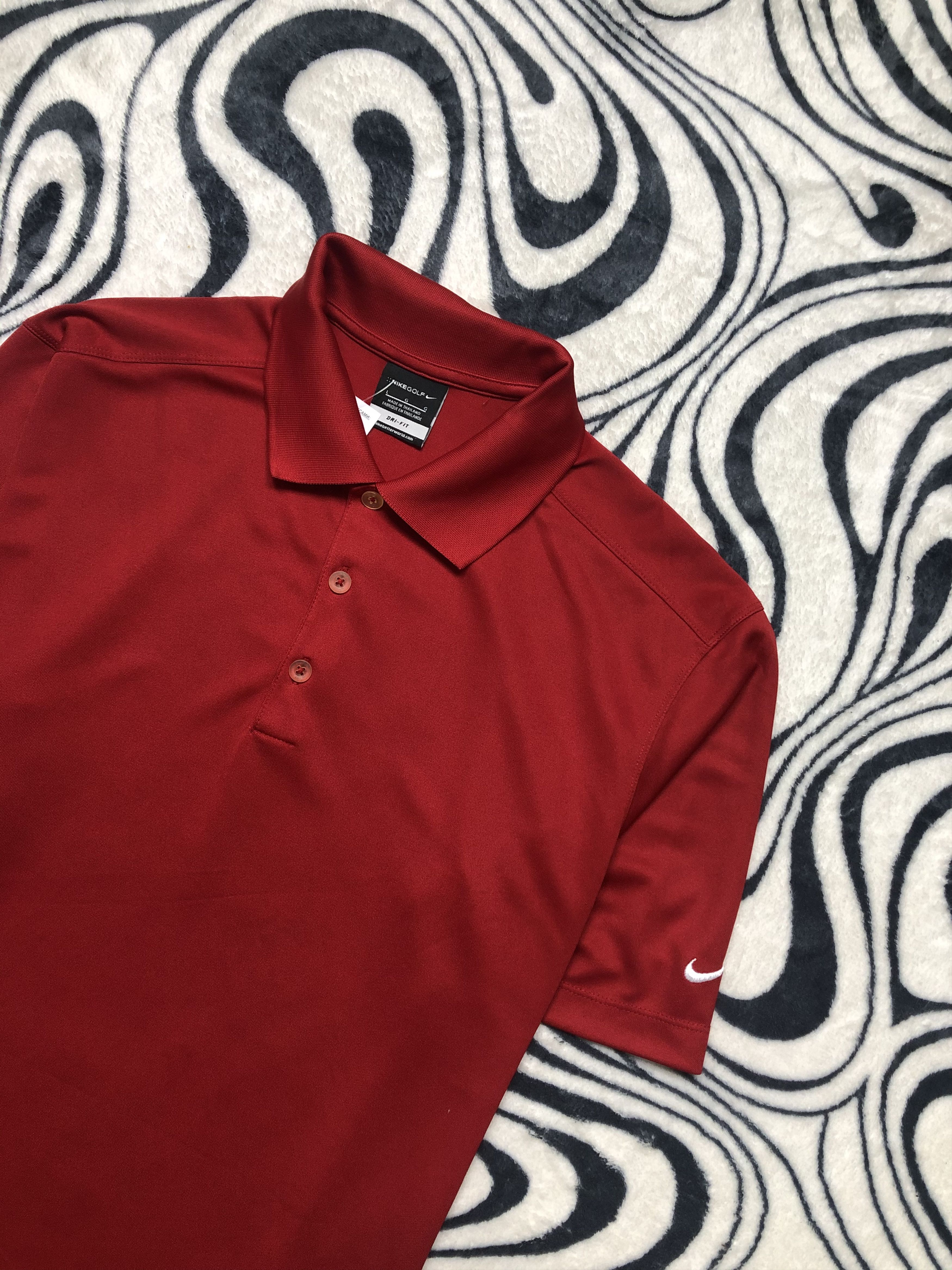 Nike × Vintage Nike Golf Mens Polo Shirt Dri Fit Y2K Size US L / EU 52-54 / 3 - 2 Thumbnail