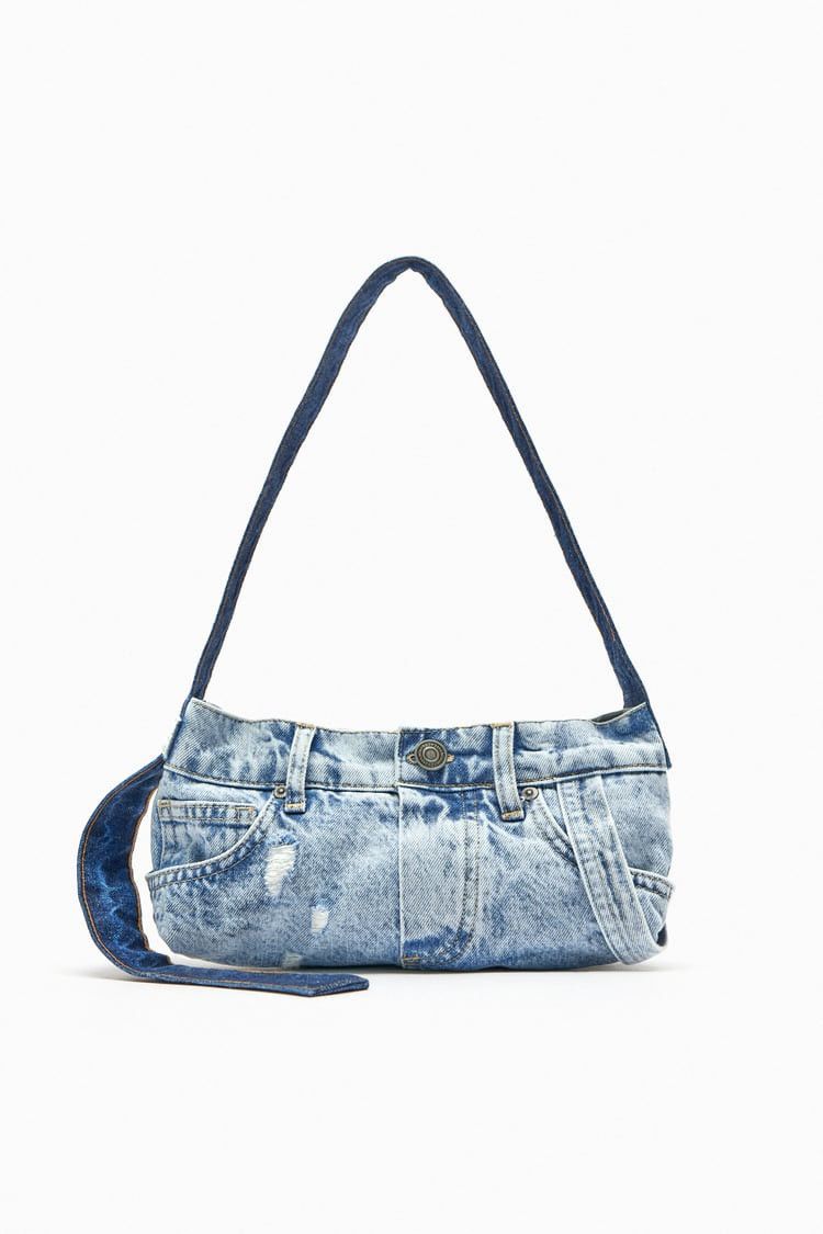 Zara ZARA PATCHWORK DENIM SHOULDER BAG Grailed