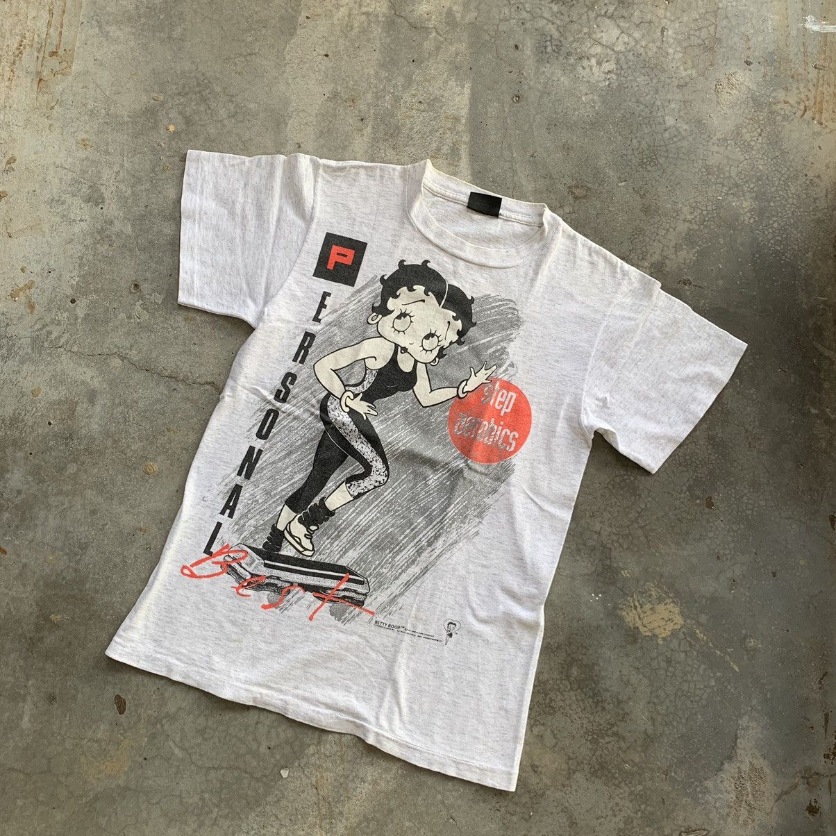 Vintage Vintage 1991 Betty Boop Overprint Single Stich Usa Tshirt Size US S / EU 44-46 / 1 - 1 Thumbnail