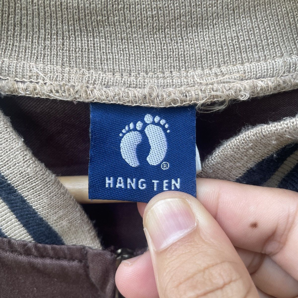 Hang Ten Vintage Hang Ten Embroidery Small Logo Zipper Ups Jacket Size US L / EU 52-54 / 3 - 6 Thumbnail