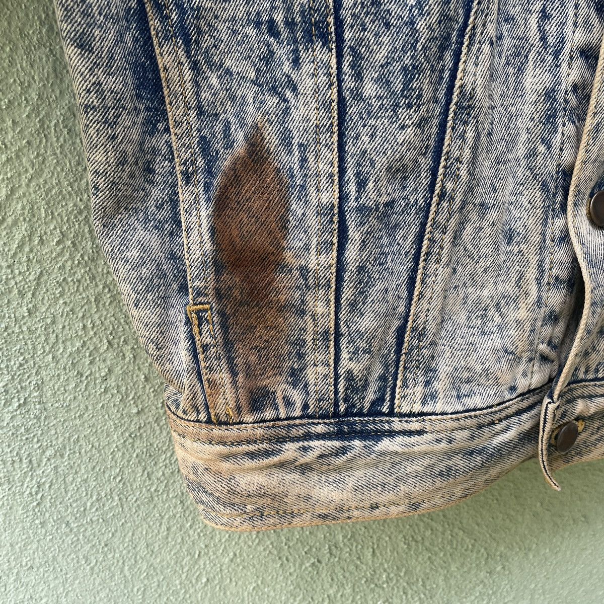 Japanese Brand Vintage John Kent Acid Wash Faded Button Ups Denim Jacket Size US XL / EU 56 / 4 - 6 Thumbnail