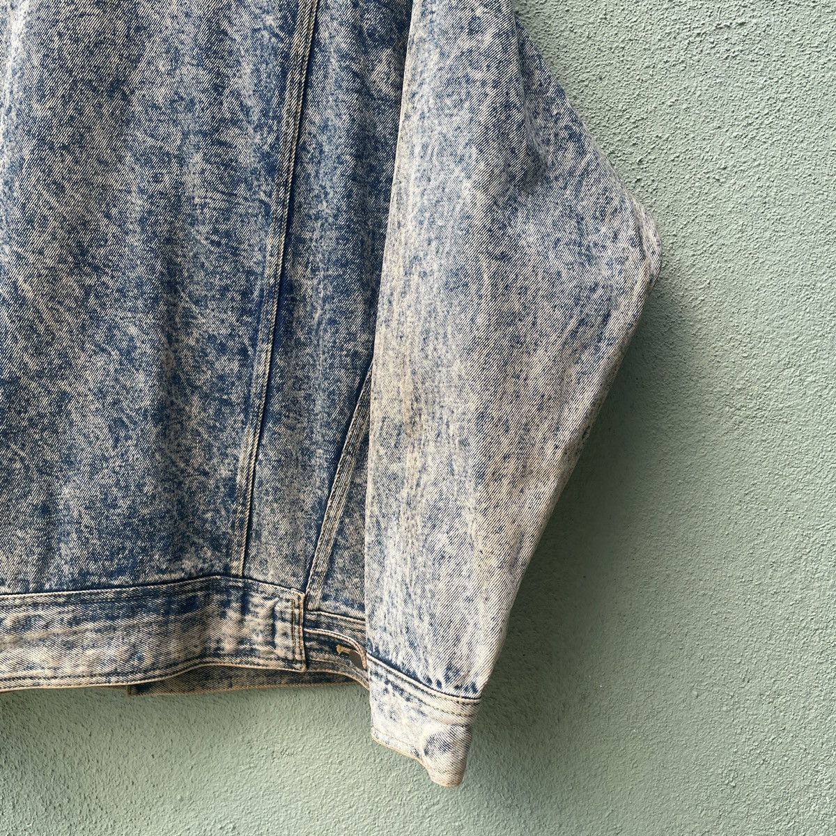 Japanese Brand Vintage John Kent Acid Wash Faded Button Ups Denim Jacket Size US XL / EU 56 / 4 - 10 Thumbnail