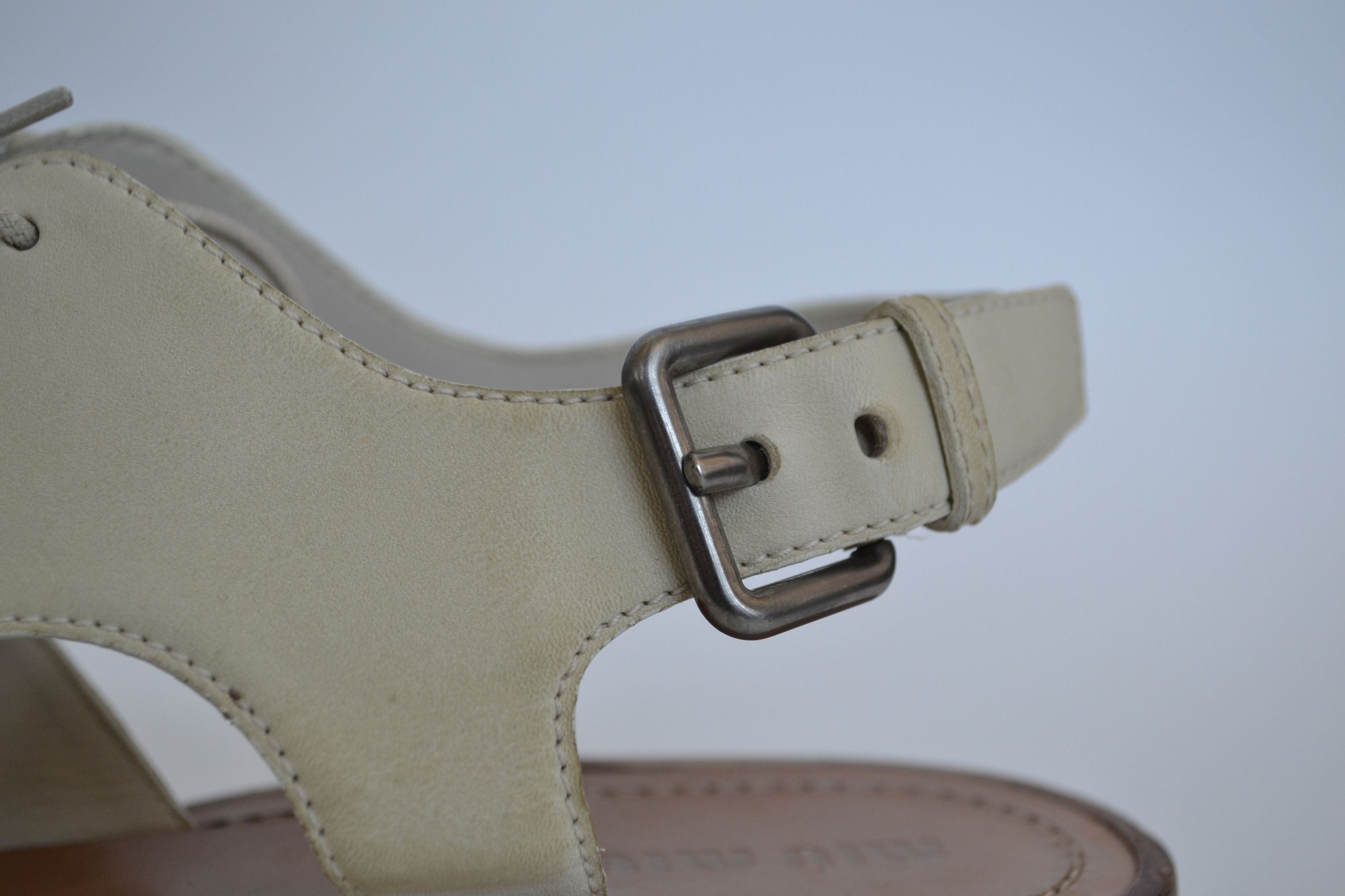 Miu Miu Miu Miu Sandals Cutout Shoes Leather Vintage Lace PRADA Size US 8.5 / IT 38.5 - 15 Thumbnail