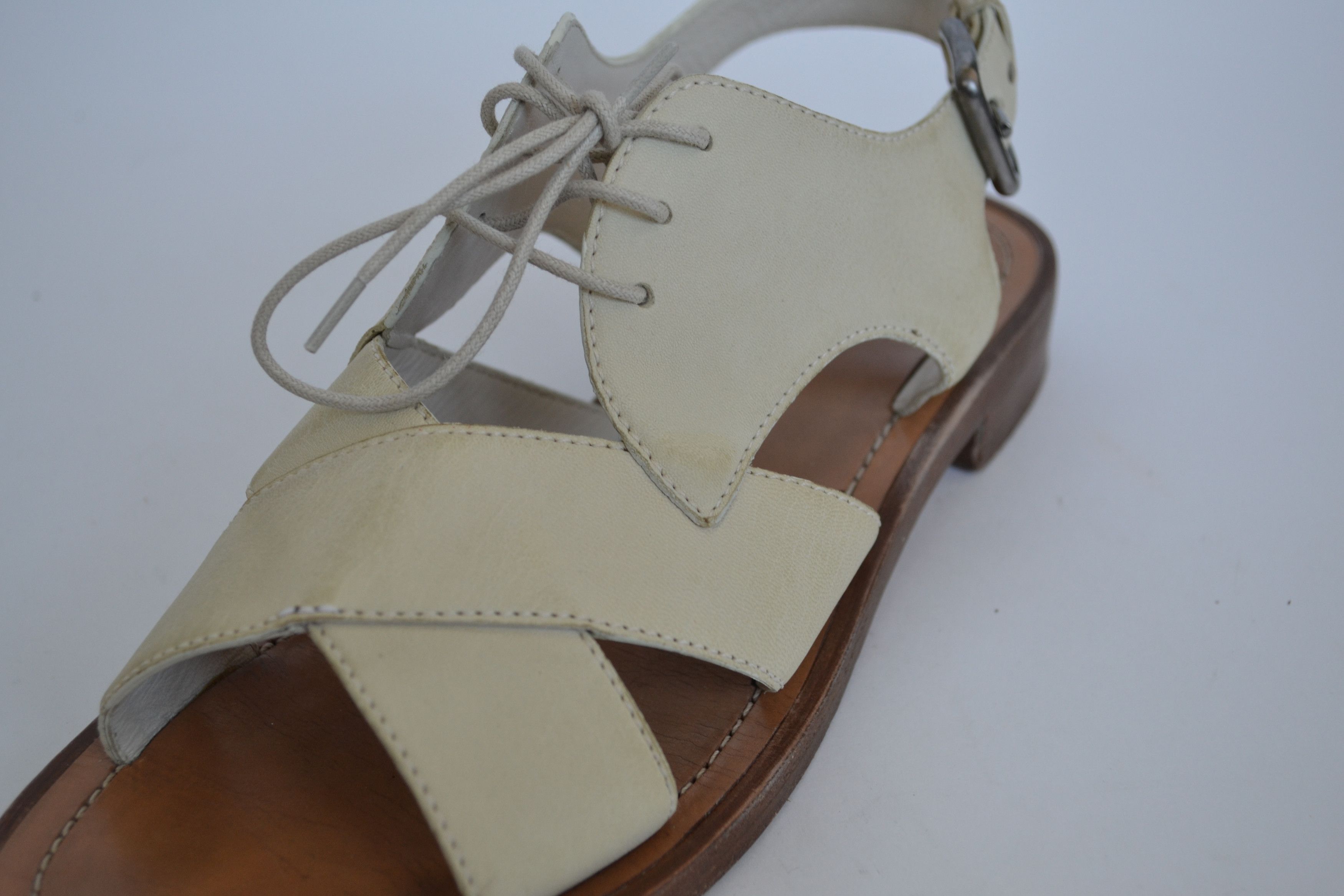 Miu Miu Miu Miu Sandals Cutout Shoes Leather Vintage Lace PRADA Size US 8.5 / IT 38.5 - 13 Thumbnail