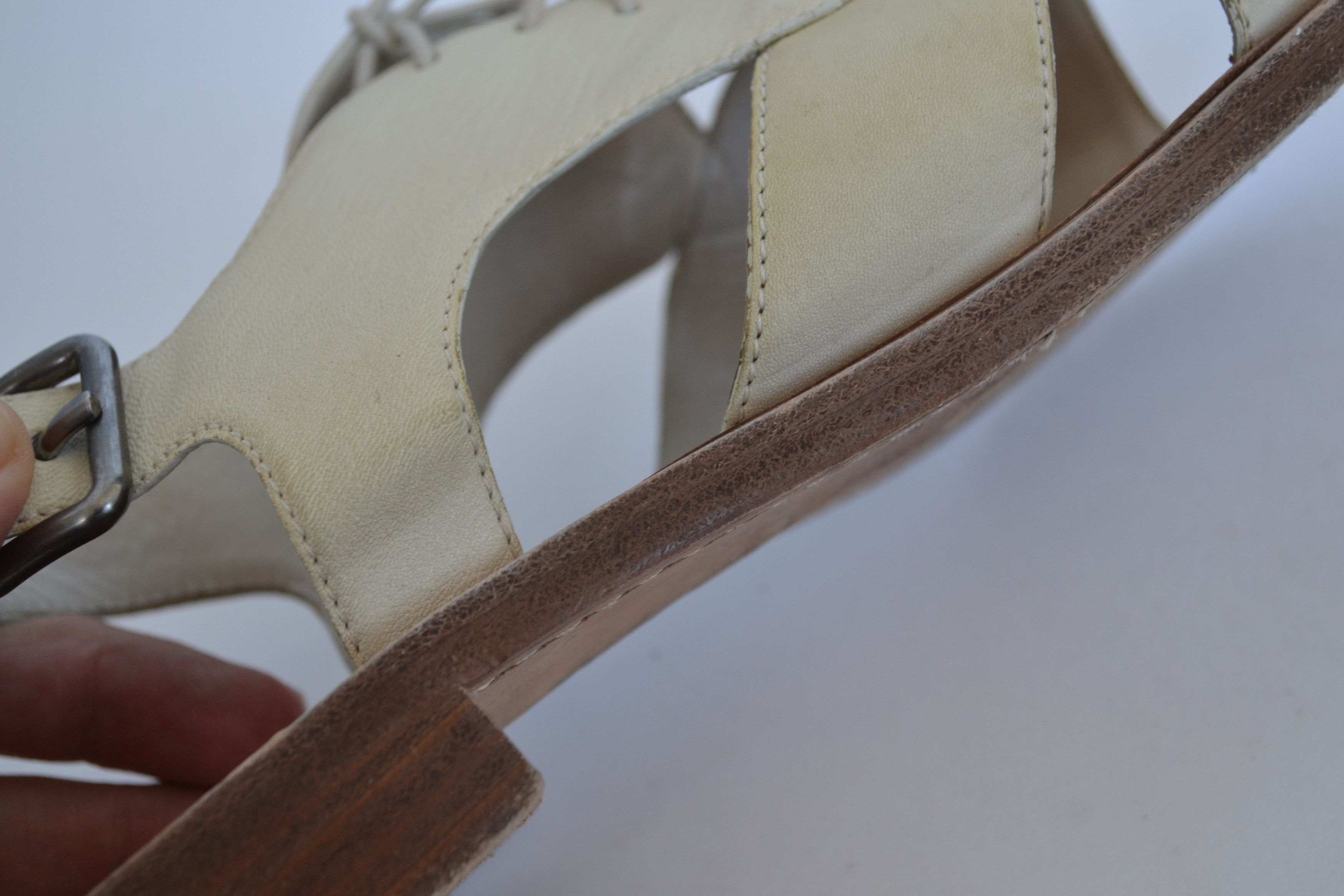 Miu Miu Miu Miu Sandals Cutout Shoes Leather Vintage Lace PRADA Size US 8.5 / IT 38.5 - 19 Thumbnail