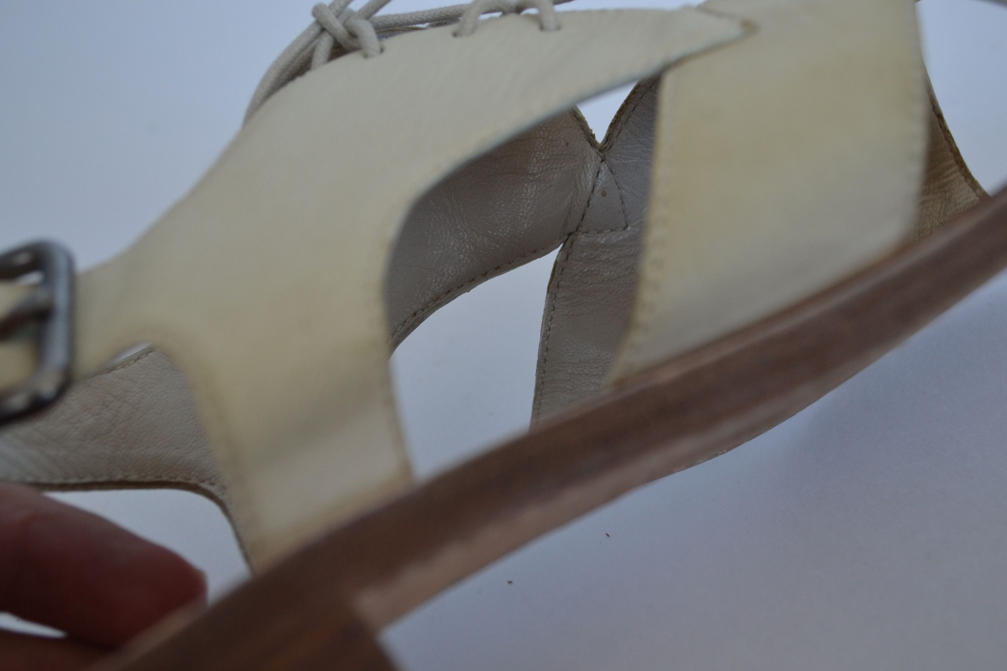 Miu Miu Miu Miu Sandals Cutout Shoes Leather Vintage Lace PRADA Size US 8.5 / IT 38.5 - 18 Thumbnail