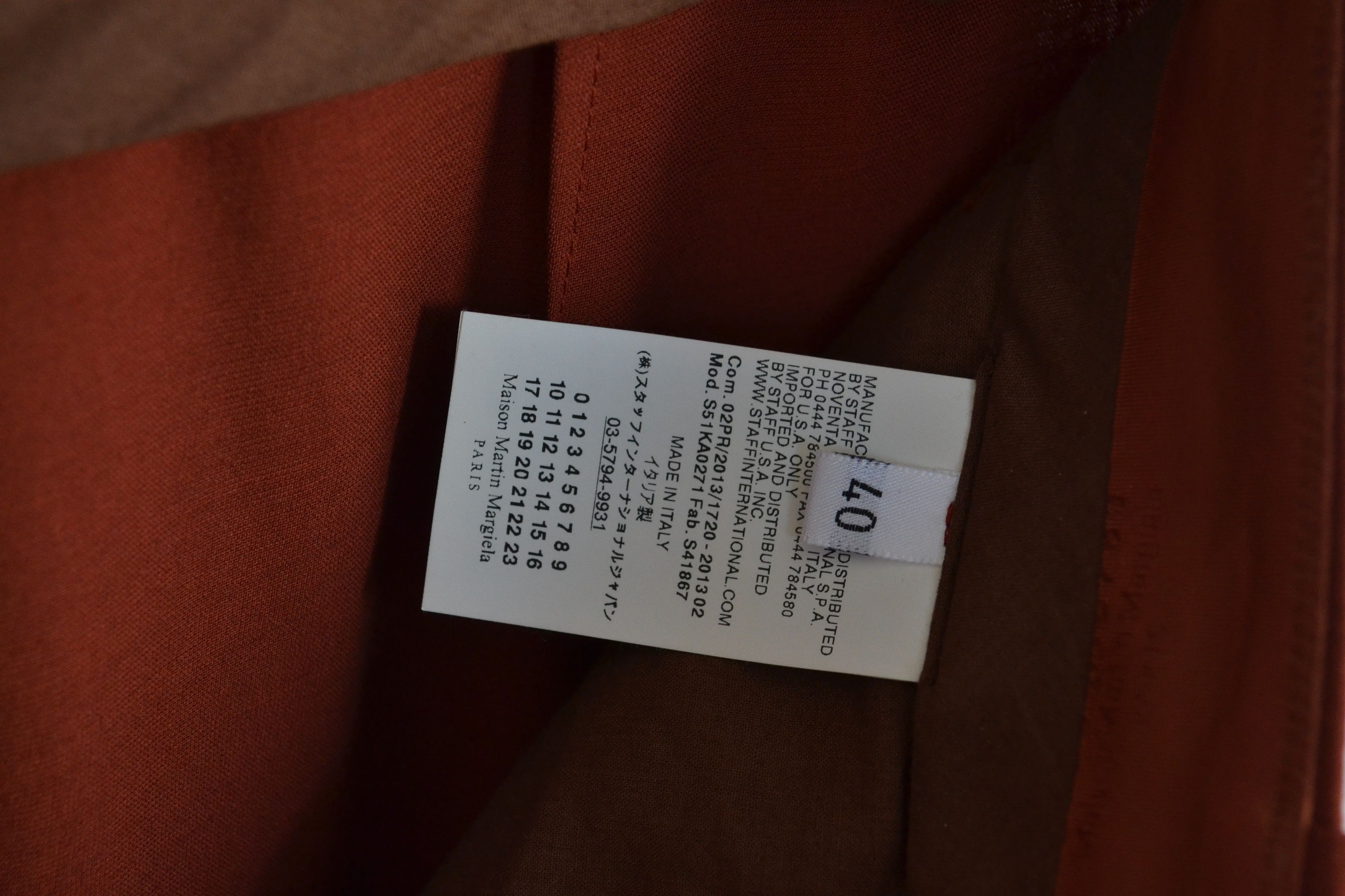 Maison Margiela Maison Margiela Pants Wool Trousers Orange Zip Size US 28 / EU 44 - 7 Thumbnail